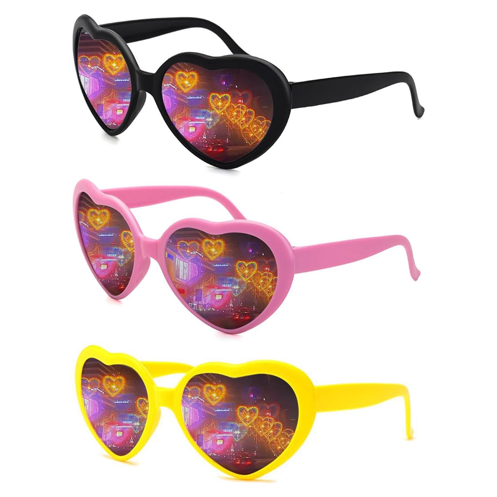 Gafas de Difracción Corazón Dadanfly - Efecto Caleidoscopio