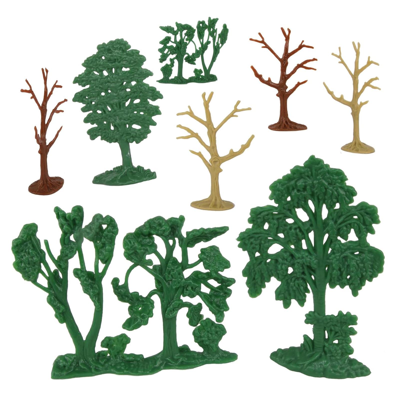 Juego de Figuras de Árboles Woodland BMC Toys - 8 Piezas