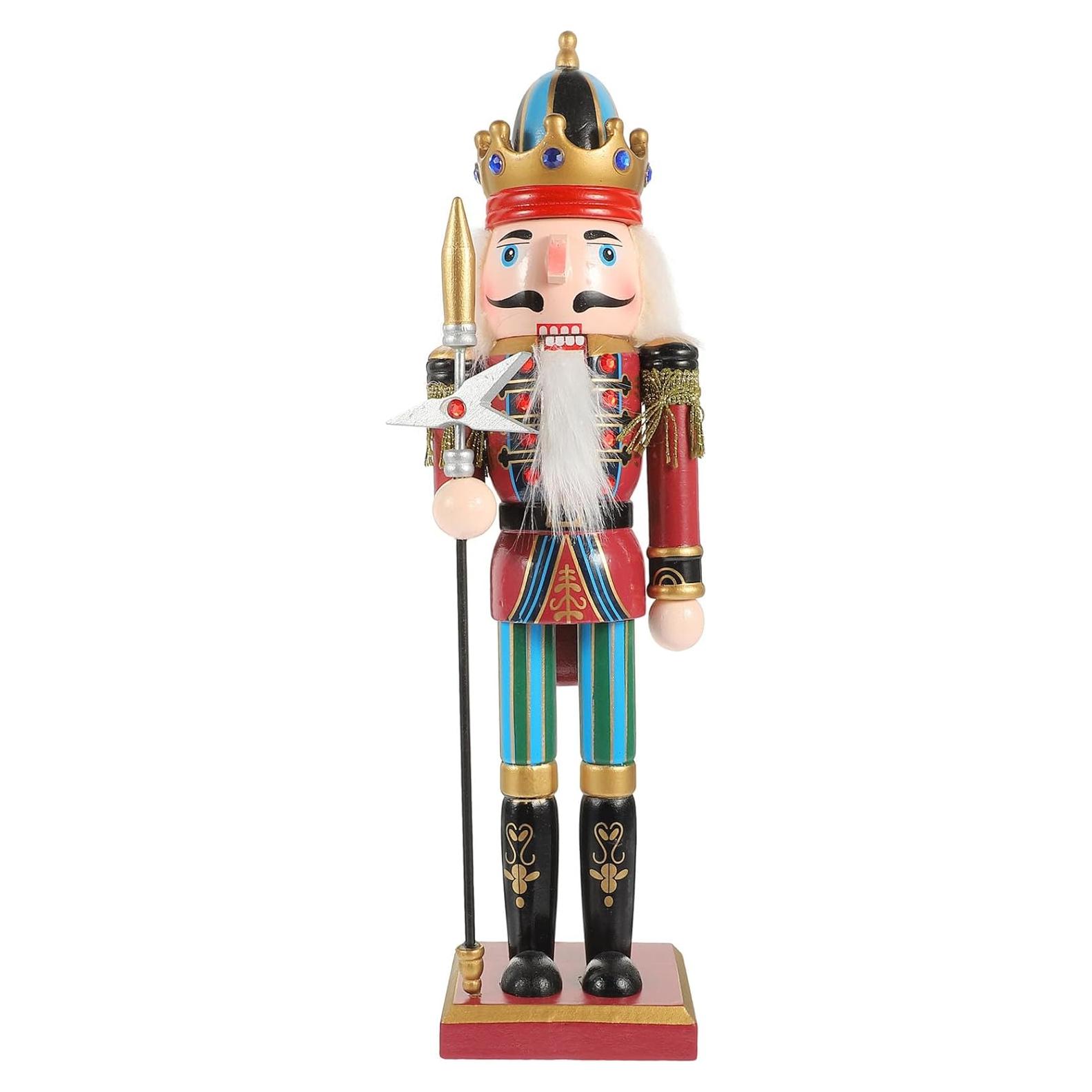 Figura de Cascanueces Navideño BESPORTBLE 30 cm Madera Decorativa