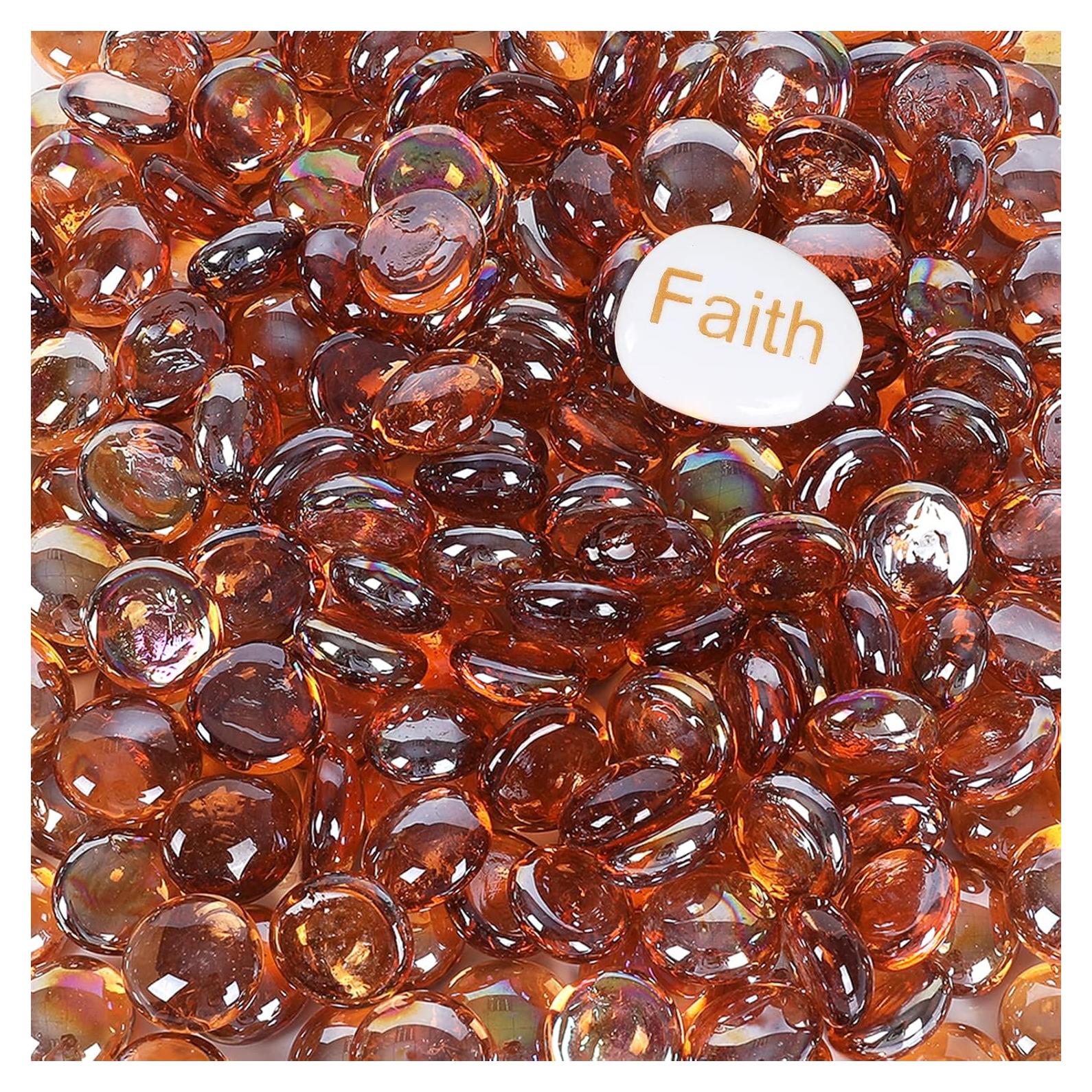 Perlas de Vidrio Ámbar Ausluru 2,27 kg para Decoración