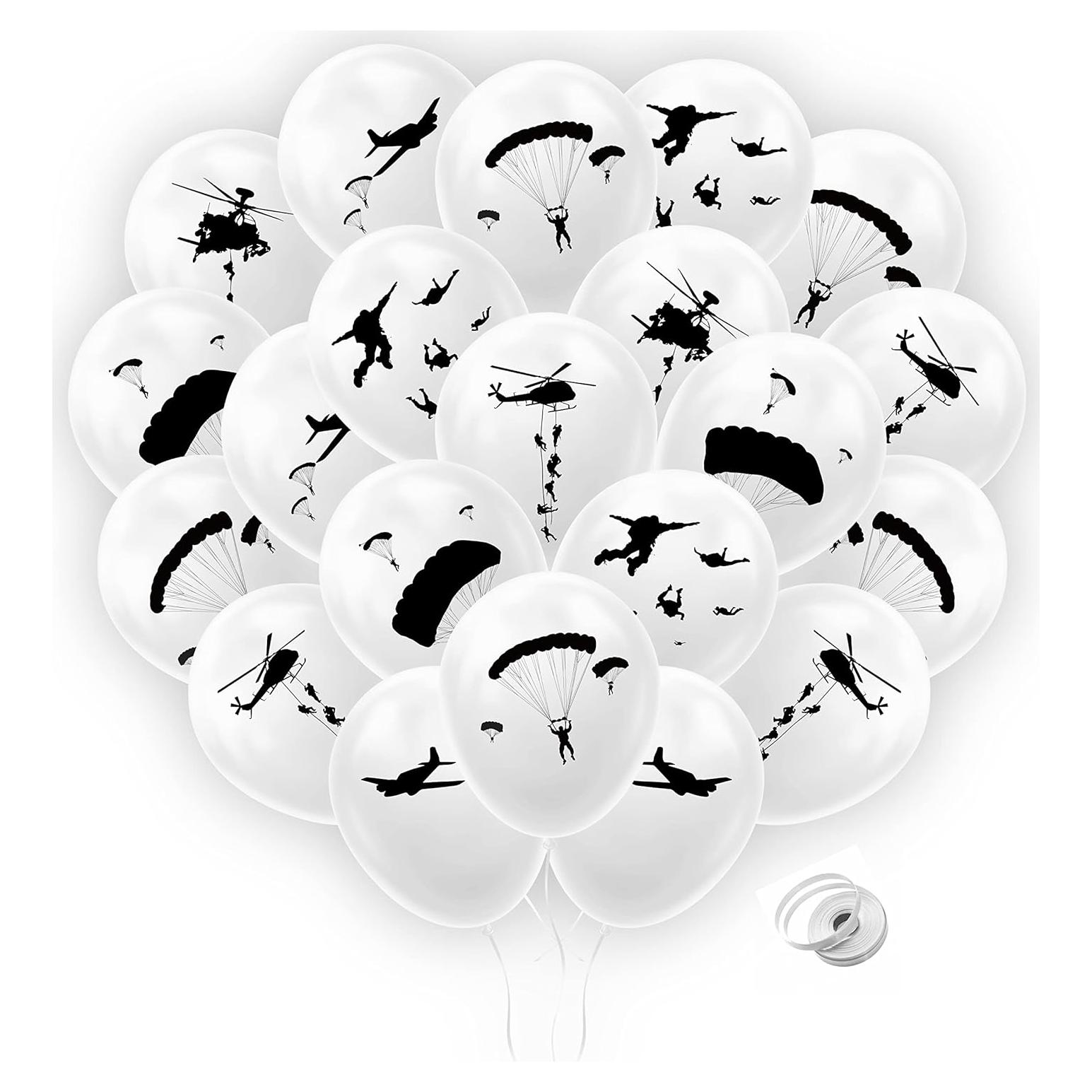 24 Globos de Láttex Temáticos Militares Camuflaje The DaPai