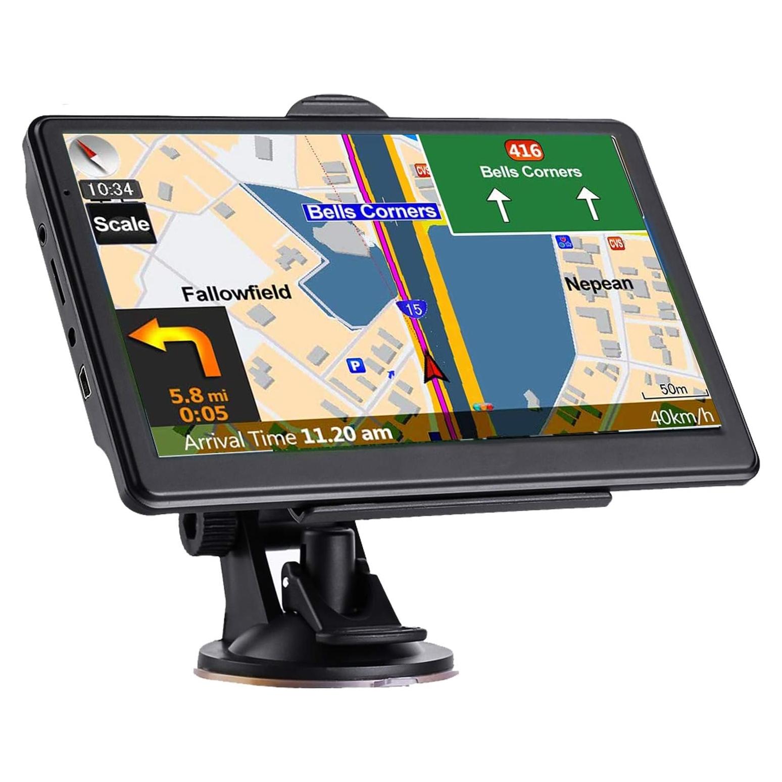 Navegador GPS NAVRUF 7" con mapas 2025 y alertas de ruta