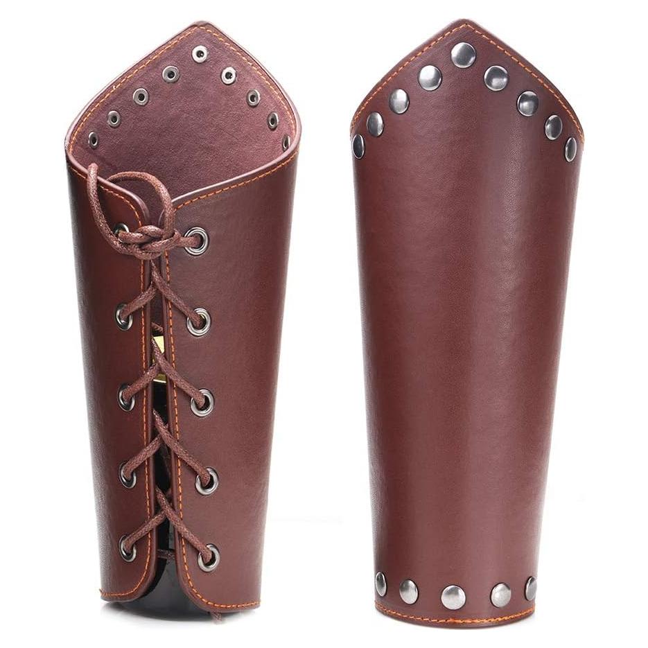 Brazaletes de Cuero Medieval TURTLEDOVE 2PCS para Cosplay