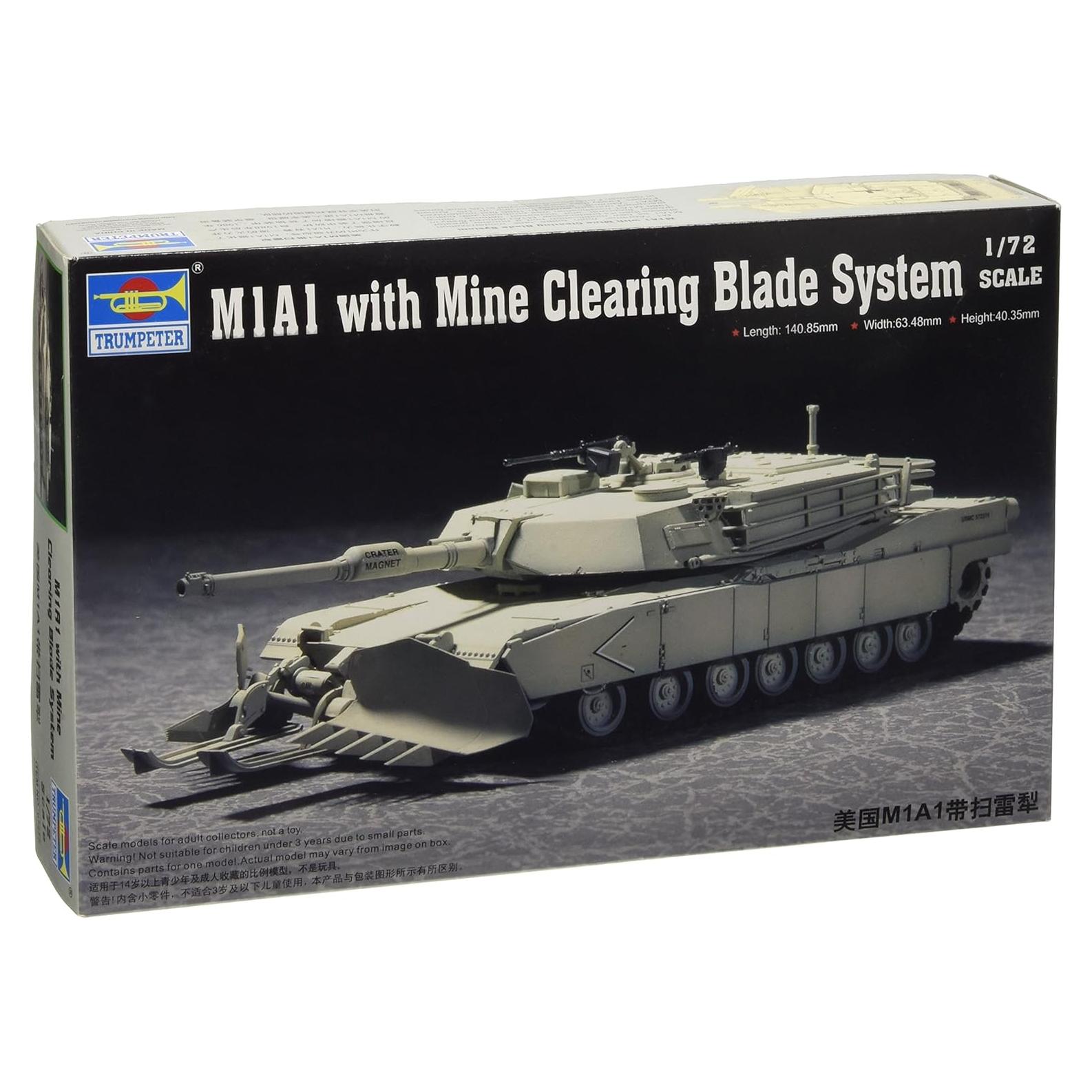 Kit de Modelo Tanque de Desminado M1A1 Abrams Trumpeter 1:72