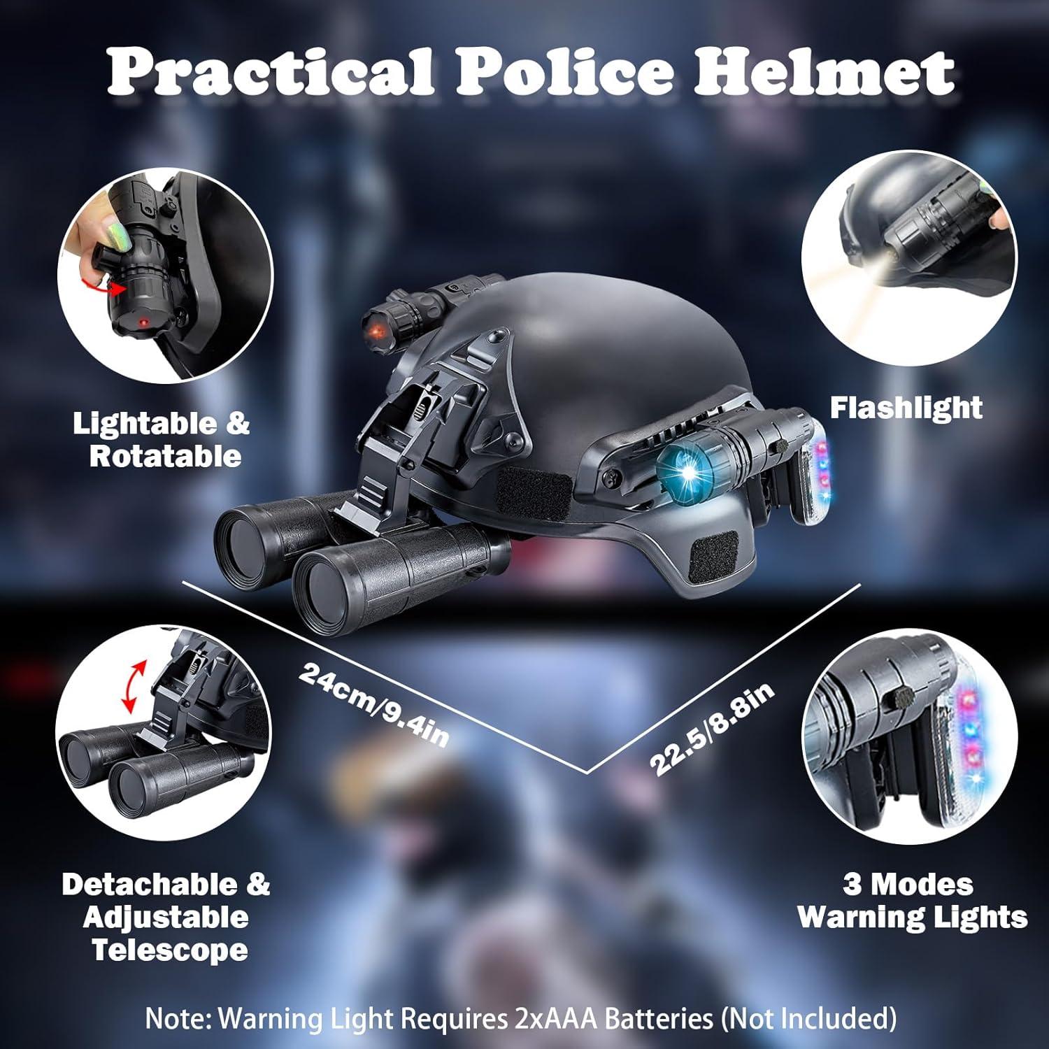 Disfraz de Policía para Niños XY - Chaleco y Casco Táctico