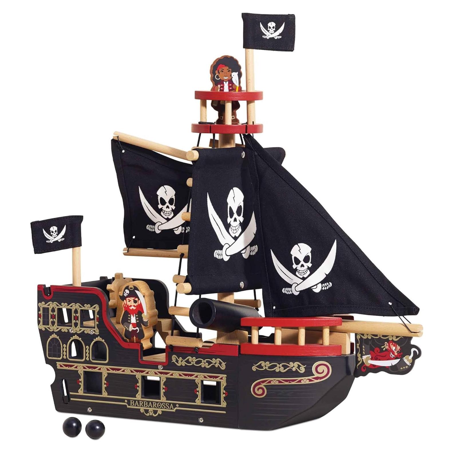 Barco Pirata Barbarossa Le Toy Van de Madera 43.9x17.5cm