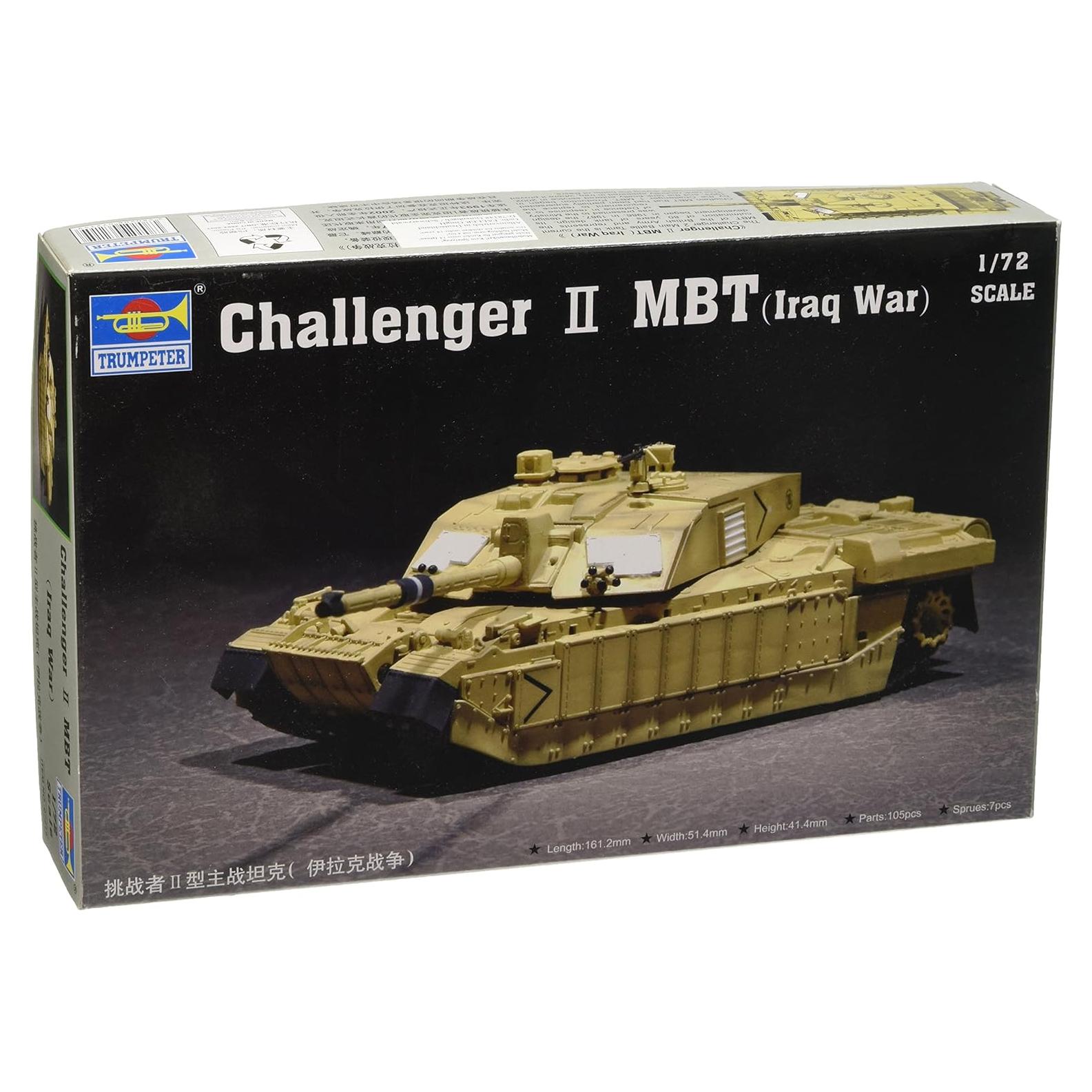 Kit de Modelo Tanque Challenger II 1:72 Trumpeter