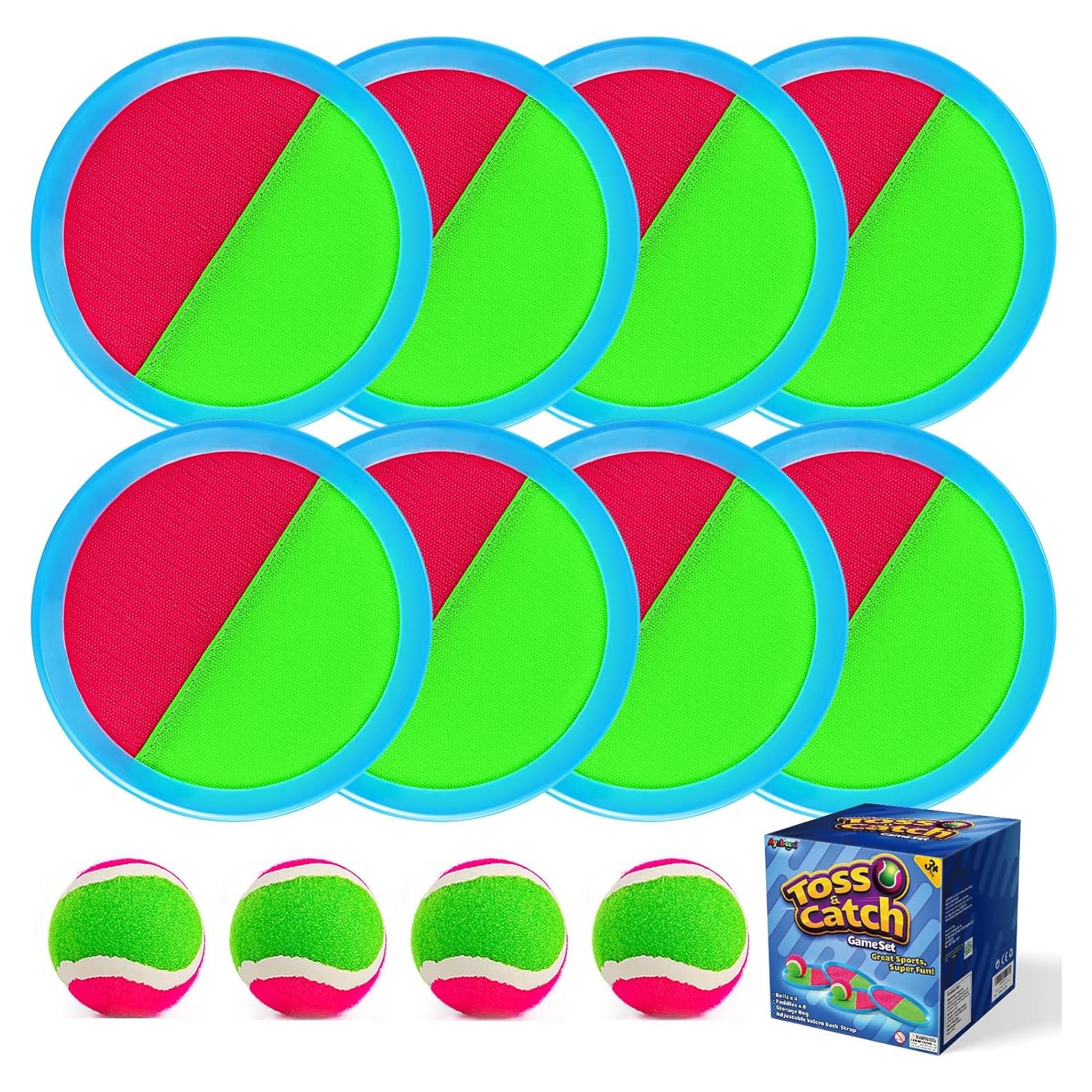 Conjunto de Pelotas y Palas Ayeboovi 8 Palas 4 Pelotas