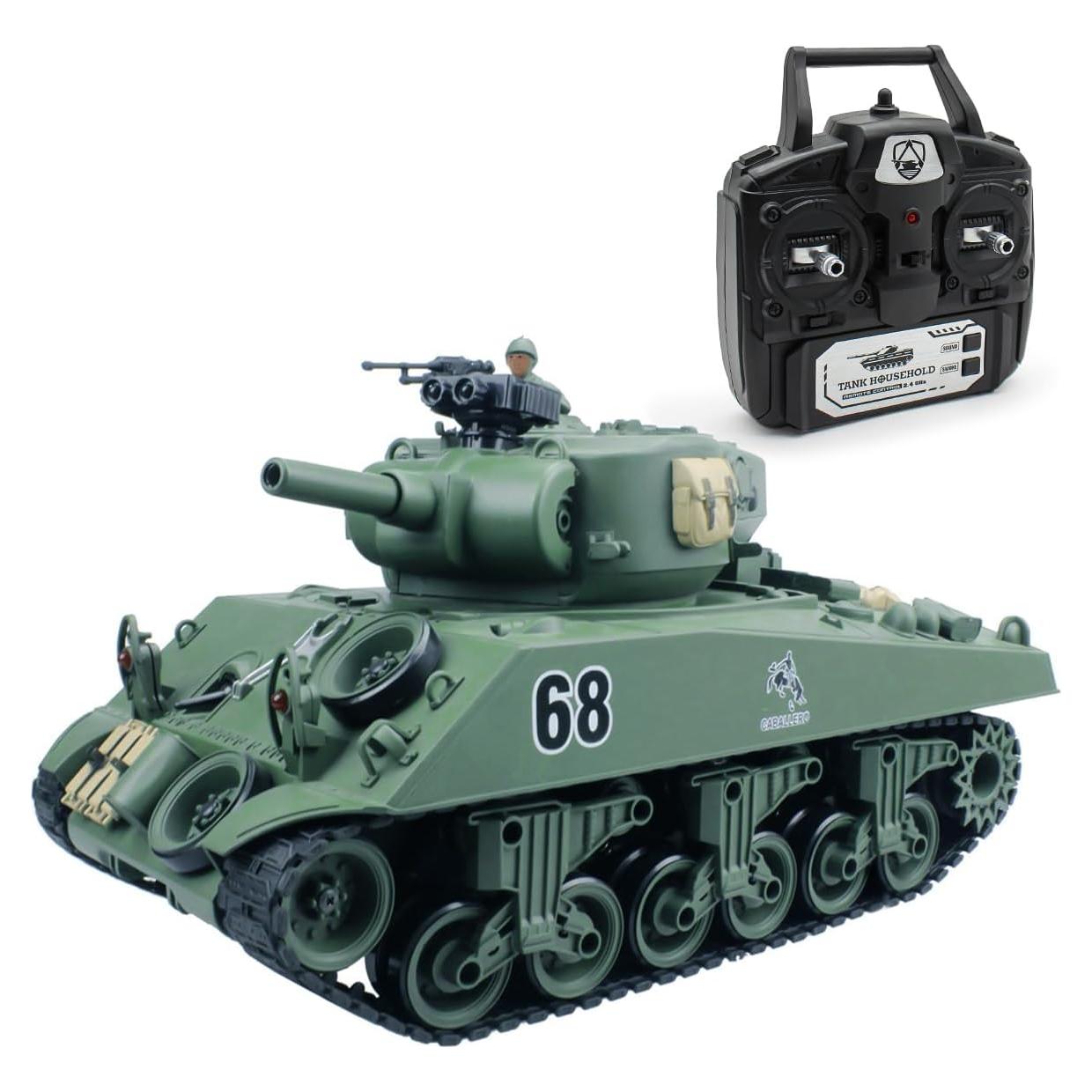 Tanque RC Fisca M4A3 15 Canales 2.4GHz Airsoft 3.08kg