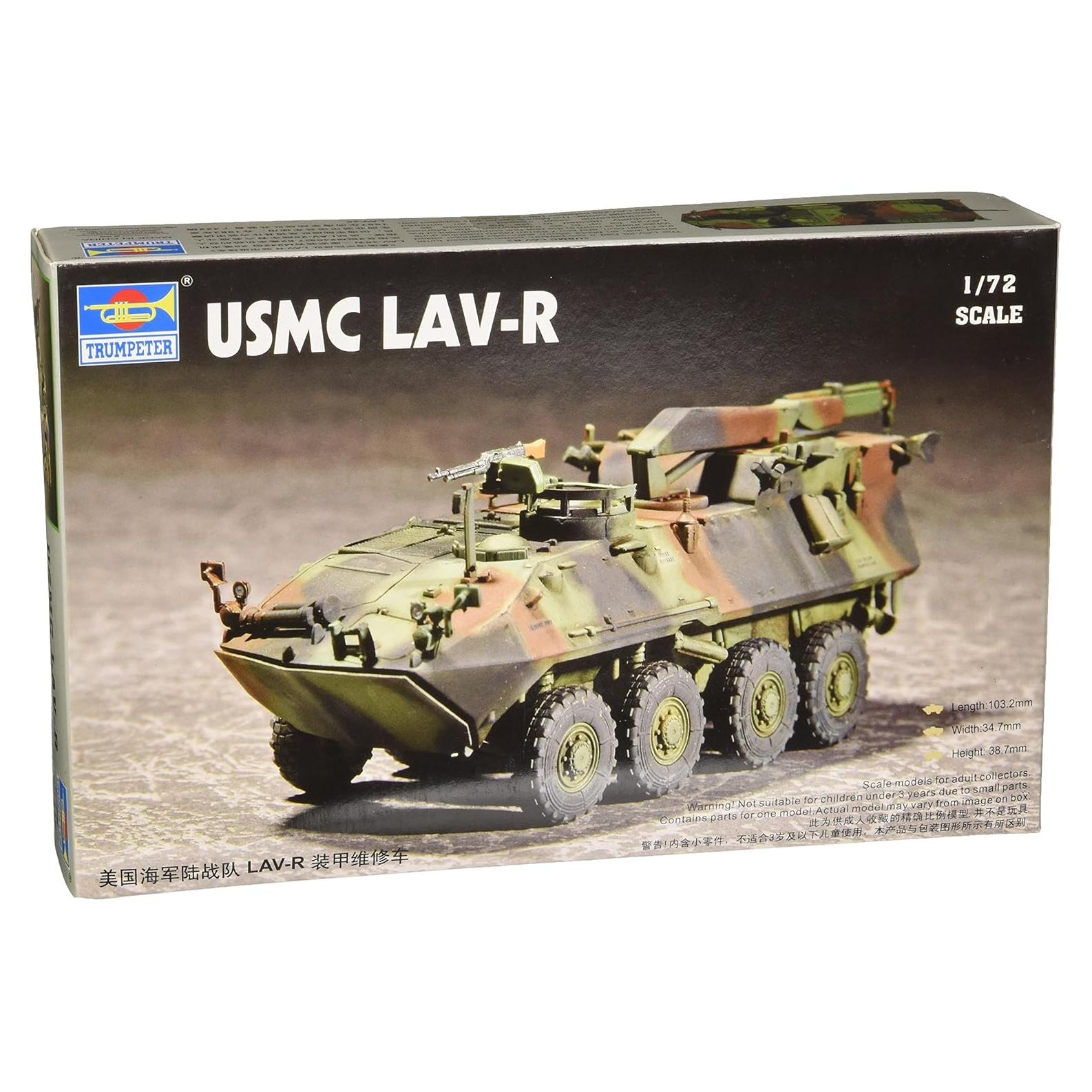 Modelo a Escala 1:72 Trumpeter LAV-R USMC - Kit de Plástico