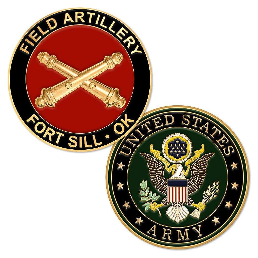 Moneda de Desafío Artillería de Campo Fort Sill EE. UU. 44 mm