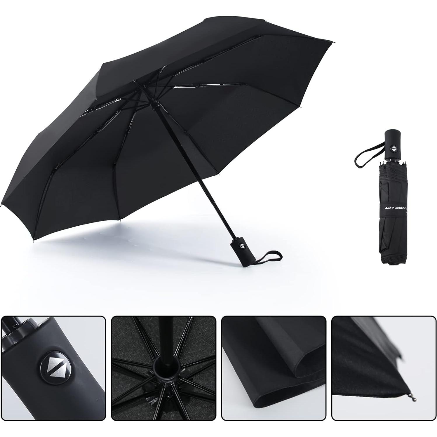 Paraguas de Viaje SY COMPACT Automático a Prueba de Viento