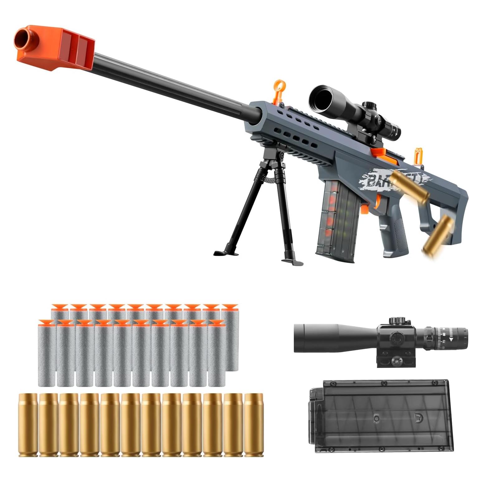 Blaster de Juguete Bsyzyani HD con Balas Blandas 0.88 kg