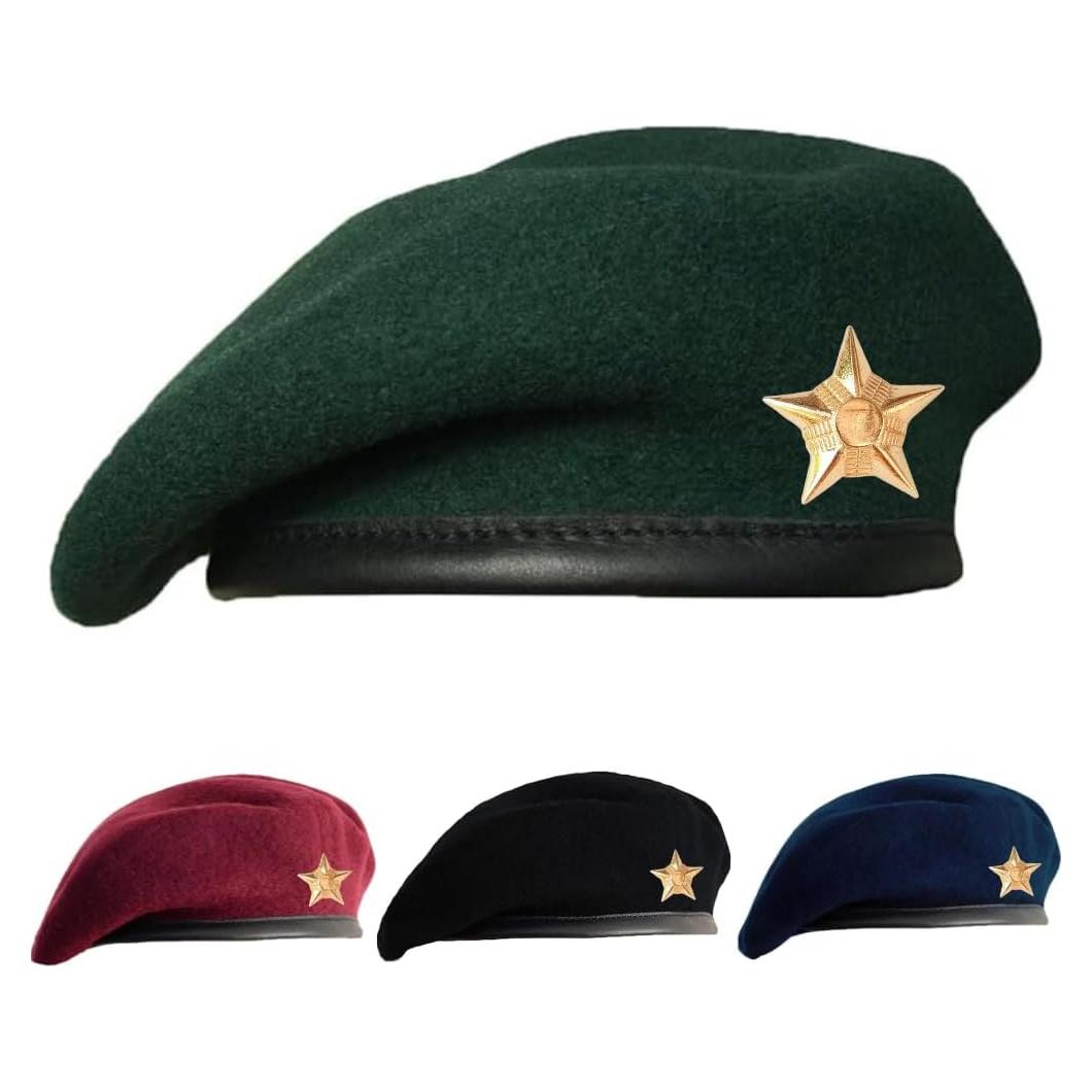 Gorra Militar SILAK Unisex con Insignia de Estrella - Verde