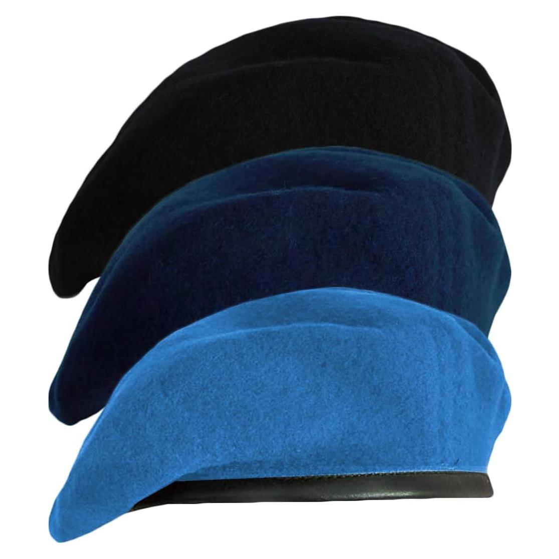 Boina Militar Gajaous para Hombre y Mujer - 100% Lana Ajustable