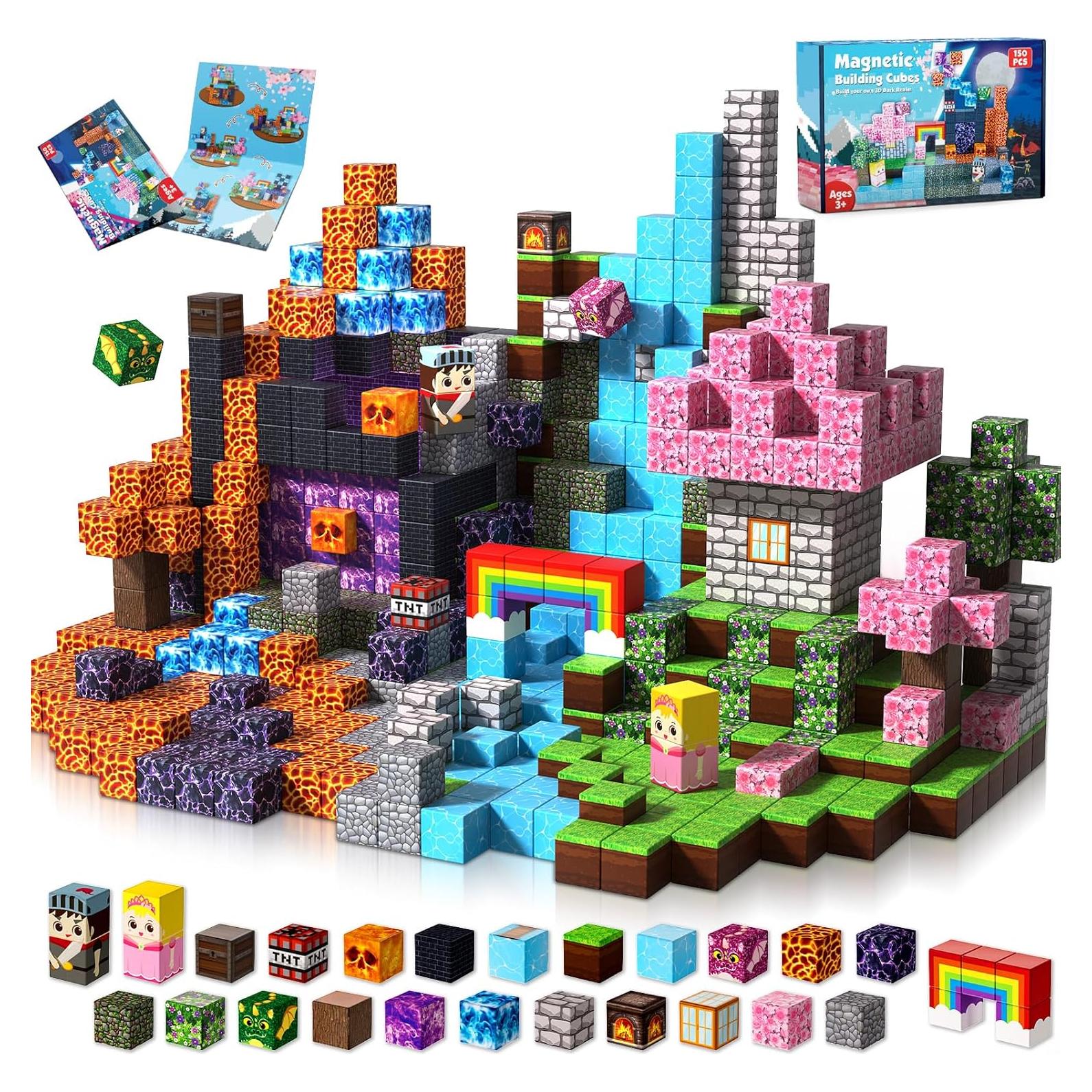 150 Bloques Magnéticos Magneverse 0.8" para Niños 3+