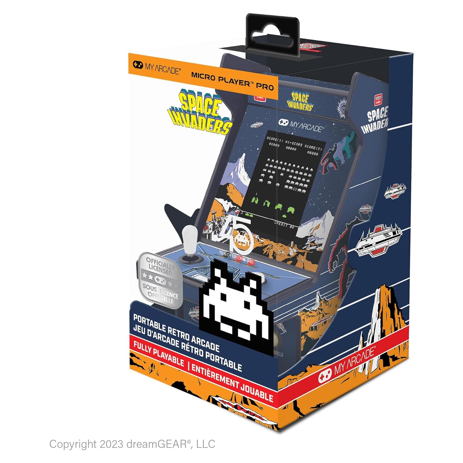 Mi Arcade Space Invaders Pro Mini Arcade 6.99 cm Licencia Oficial