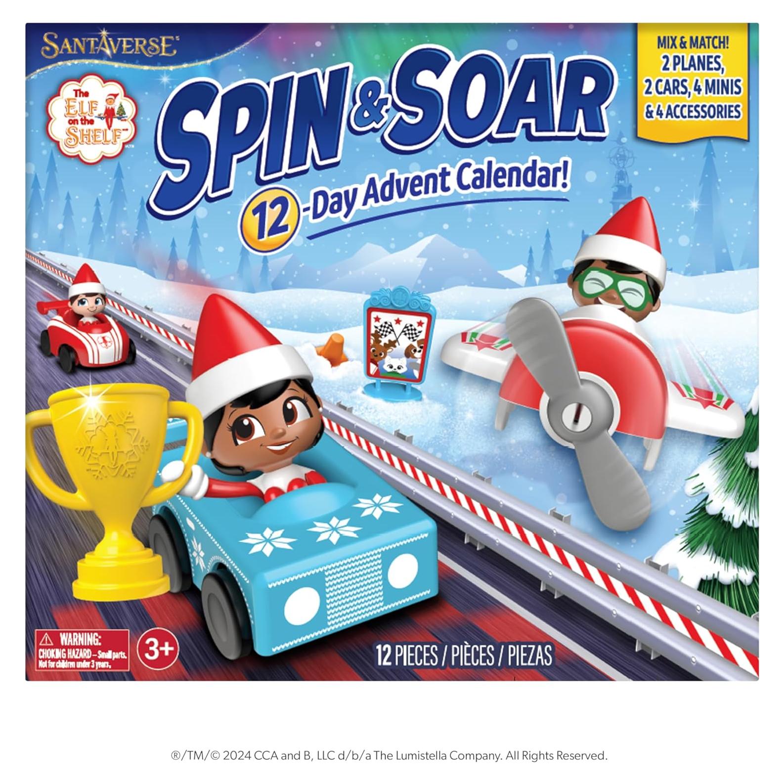 Calendario de Adviento Elfo en el Estante 12 Días con Figuras