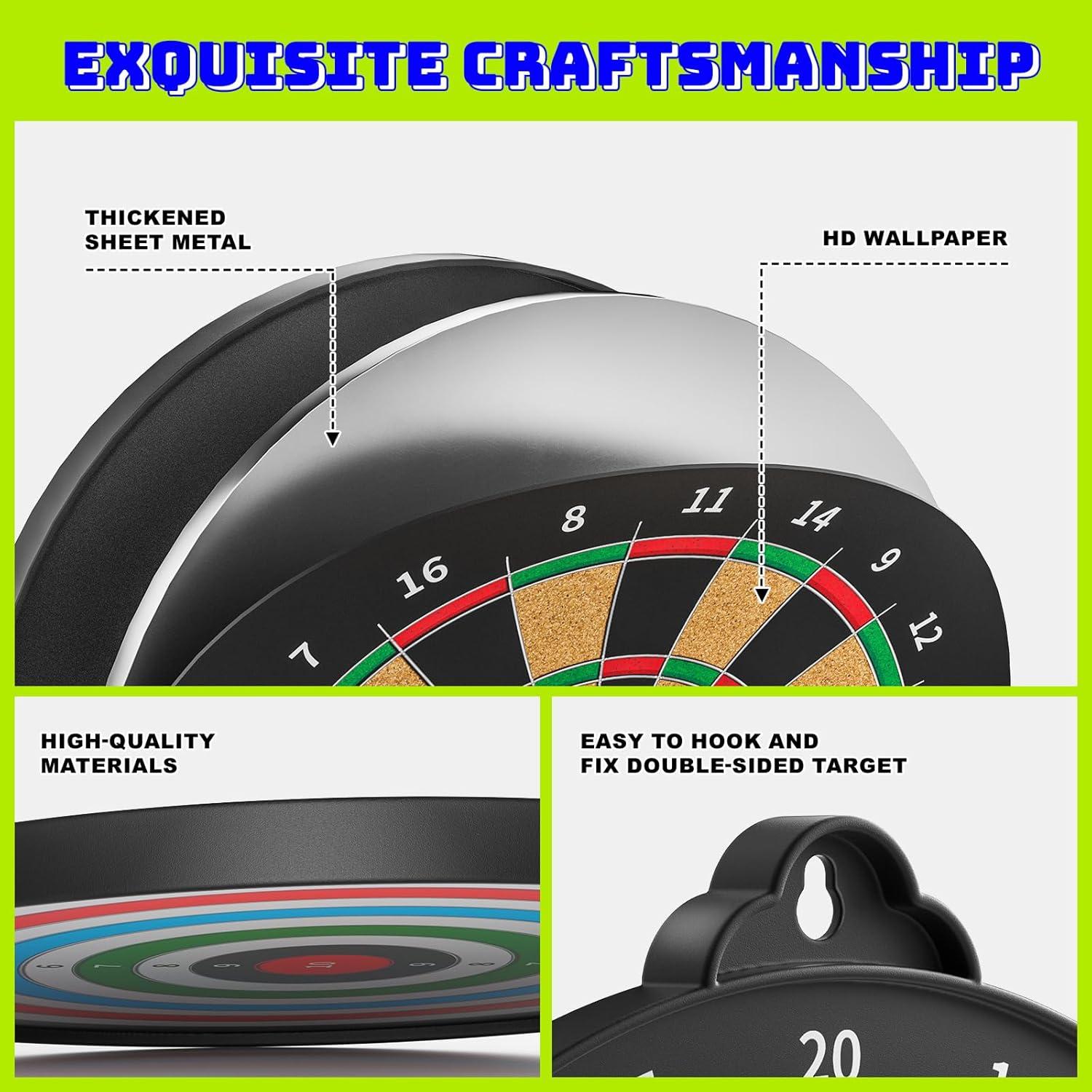 Tablero de Dardos Magnético Beayuck 35.56 cm para Niños