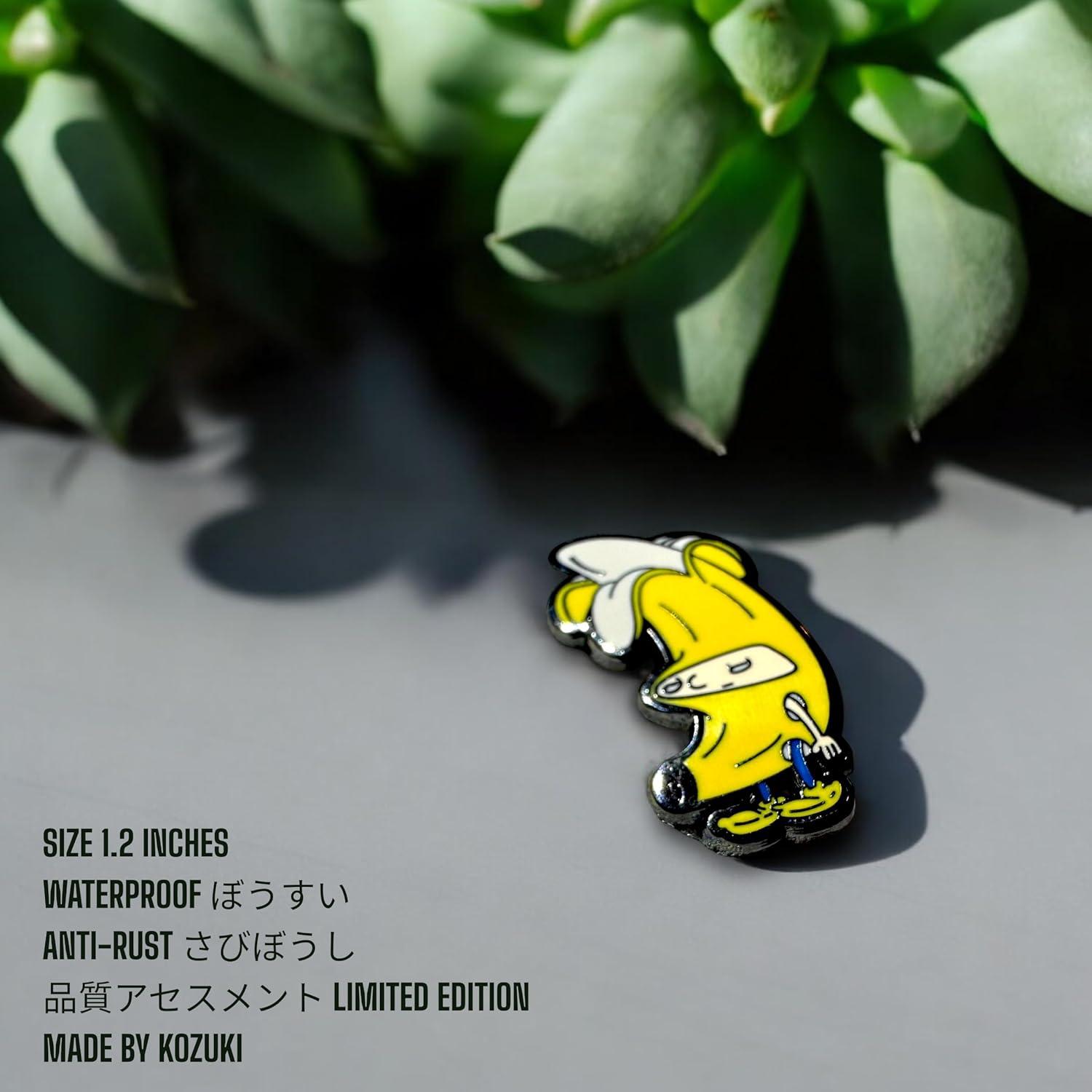 Pines de Esmalte Metálico Arnold y Amigos - Plátano