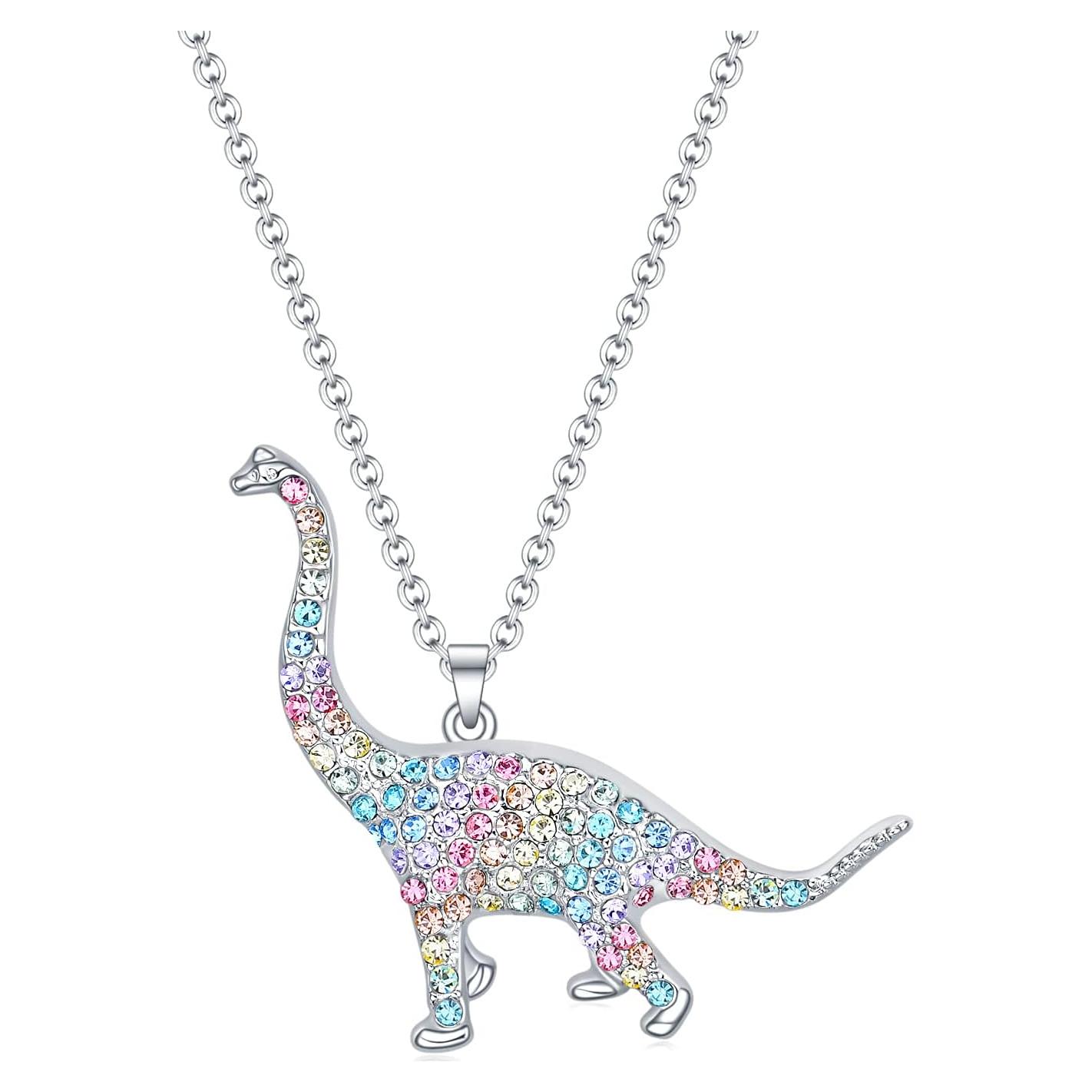 Collar de Dinosaurio T-Rex Luomart para Niñas 41.1 cm