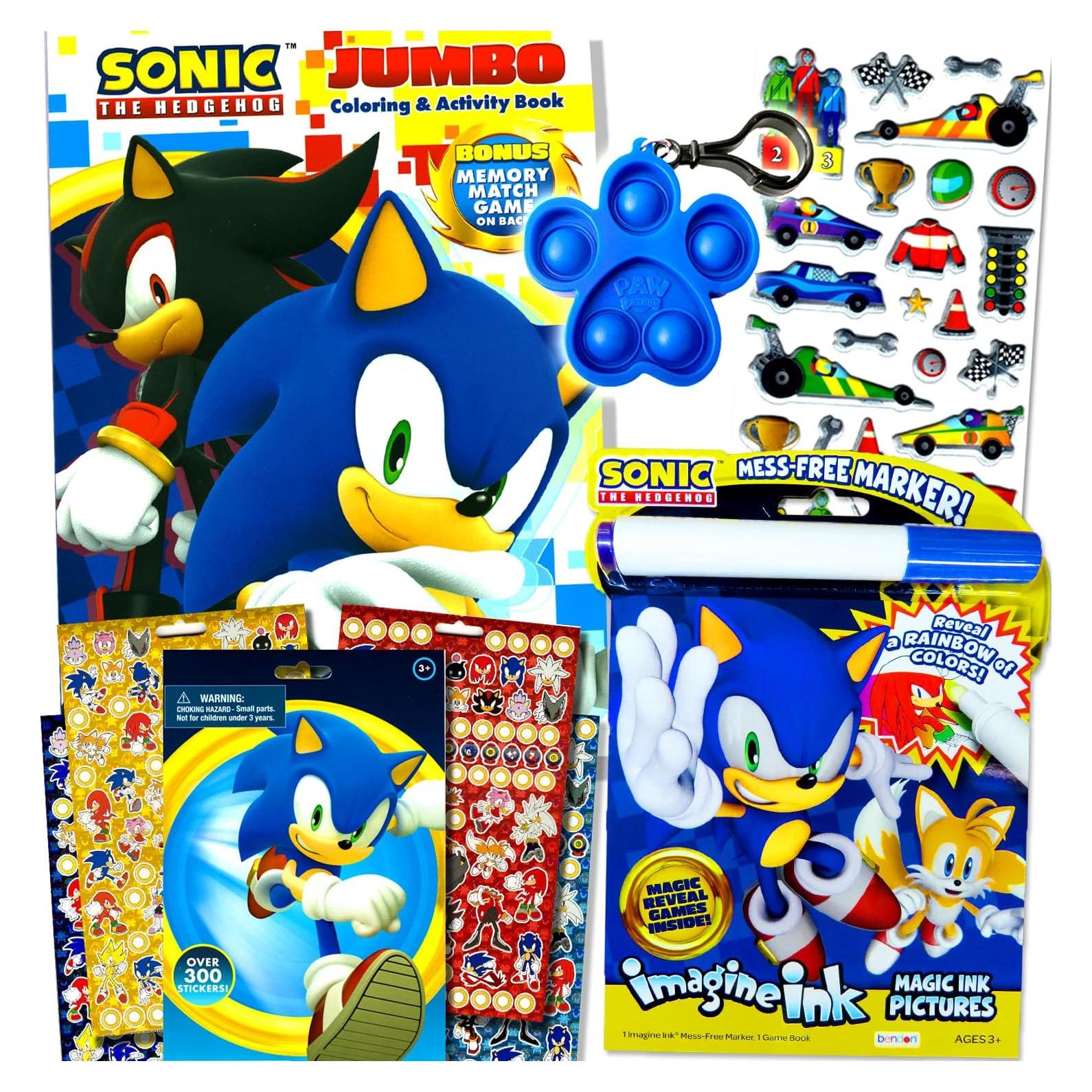 Conjunto de Colorear Sonic The Hedgehog para Niños 3+