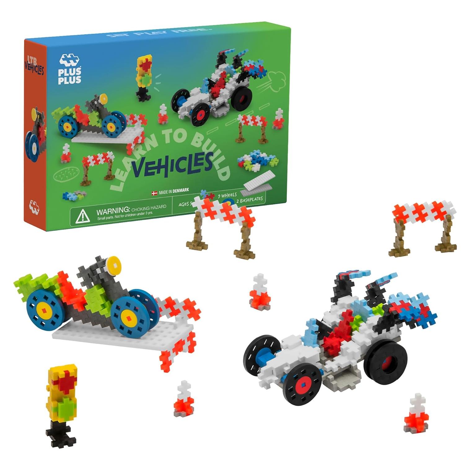 Plus-Plus Aprende a Construir Vehículos 360 Piezas Juguete STEM