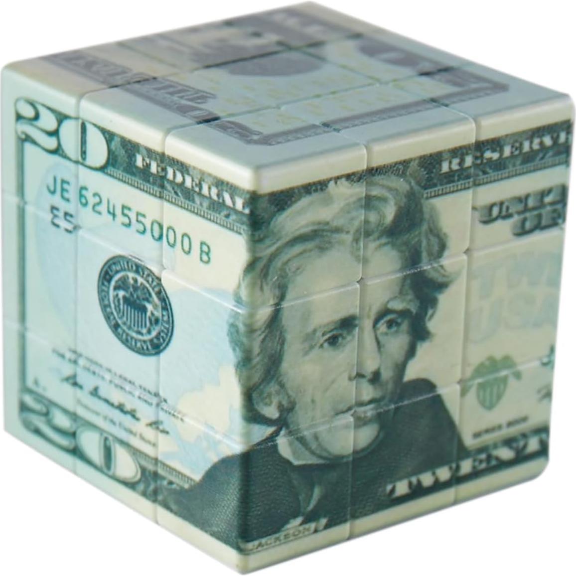 Cubo de Velocidad 3x3 Kugoa Patrón 10 Dólares 56mm