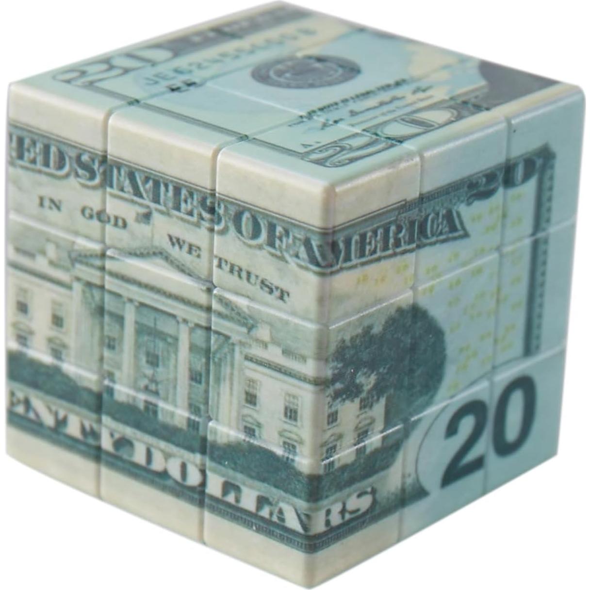 Cubo de Velocidad 3x3 Kugoa Patrón 10 Dólares 56mm