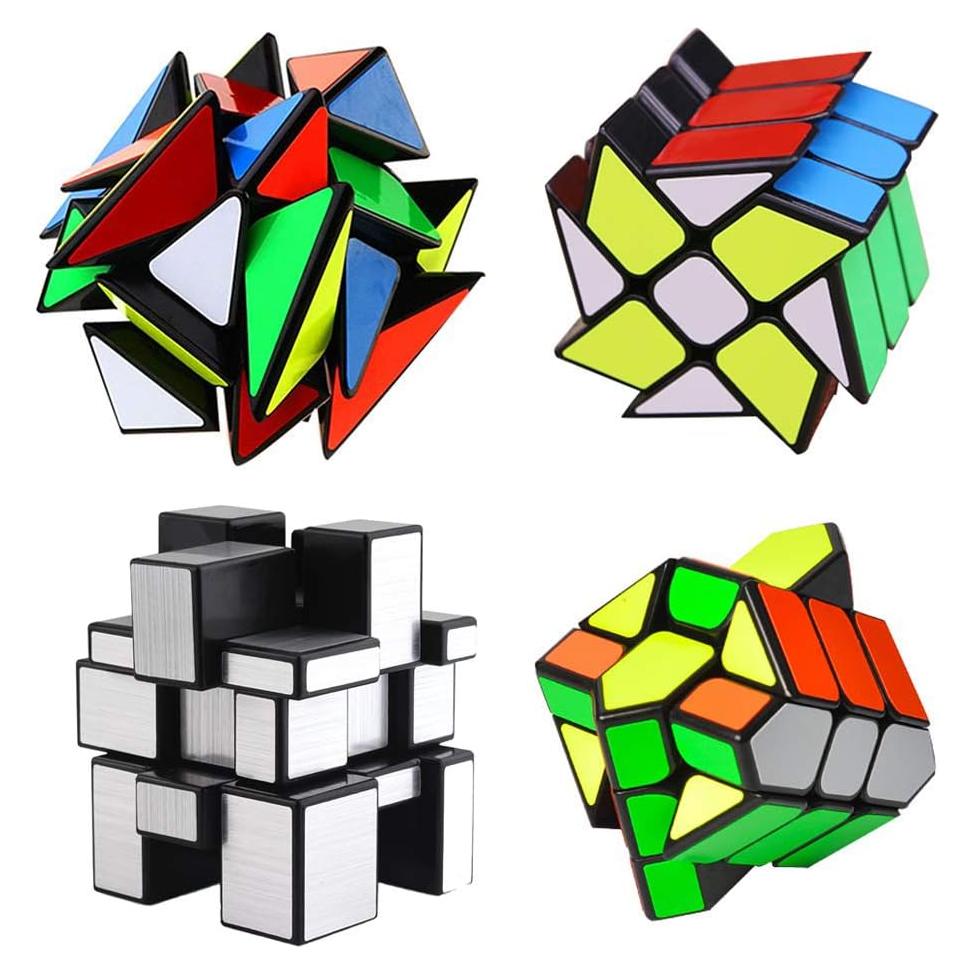 Conjunto de Cubos YJ - 4 Puzzles Irregulares para Niños y Adultos