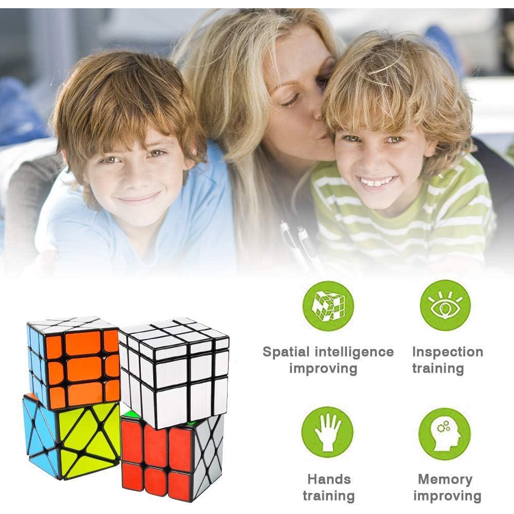 Conjunto de Cubos YJ - 4 Puzzles Irregulares para Niños y Adultos