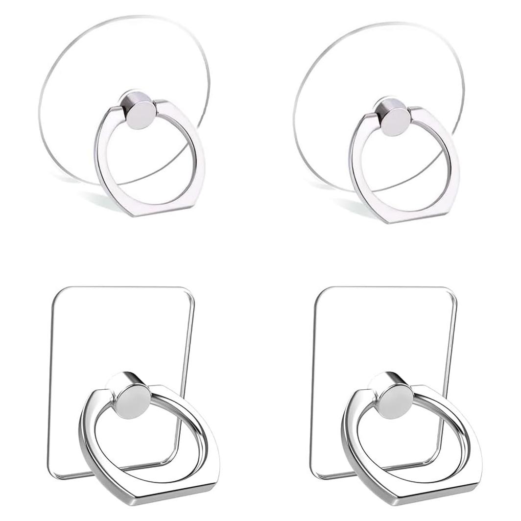 Soporte de Anillo para Teléfono Móvil Ralhaywi 4 Pcs 360°