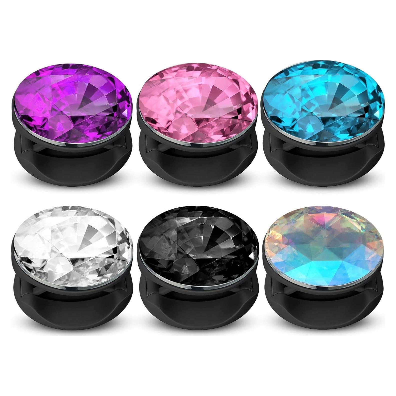 Soporte de Teléfono Frienda 6 Piezas Cristal Adhesivo Colores