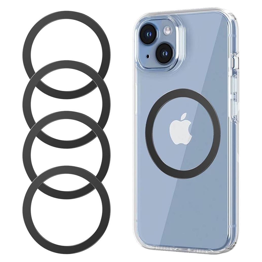 Anillos Magnéticos KALAPOP para MagSafe 4 PCS Ultra Delgado