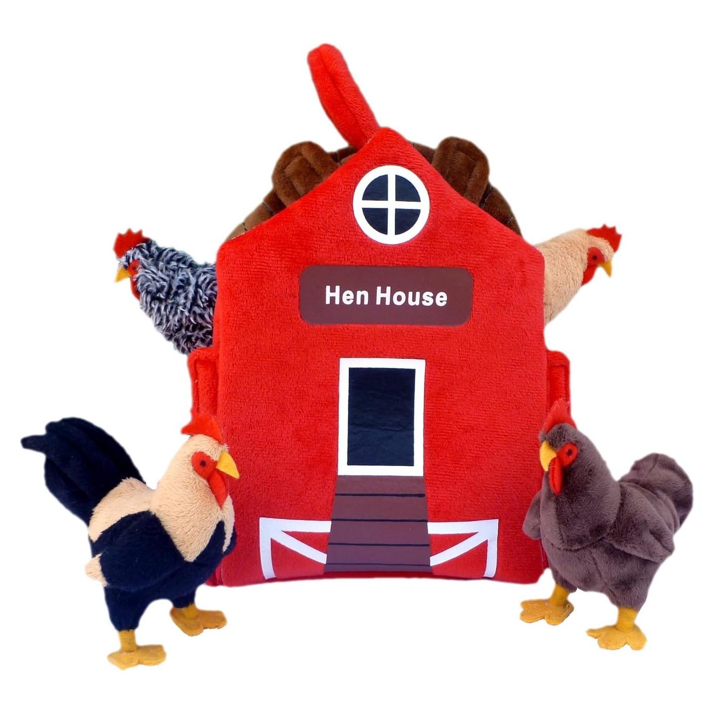 Casa de Gallinas Juguete de Peluche Adore 33 cm 2 pisos