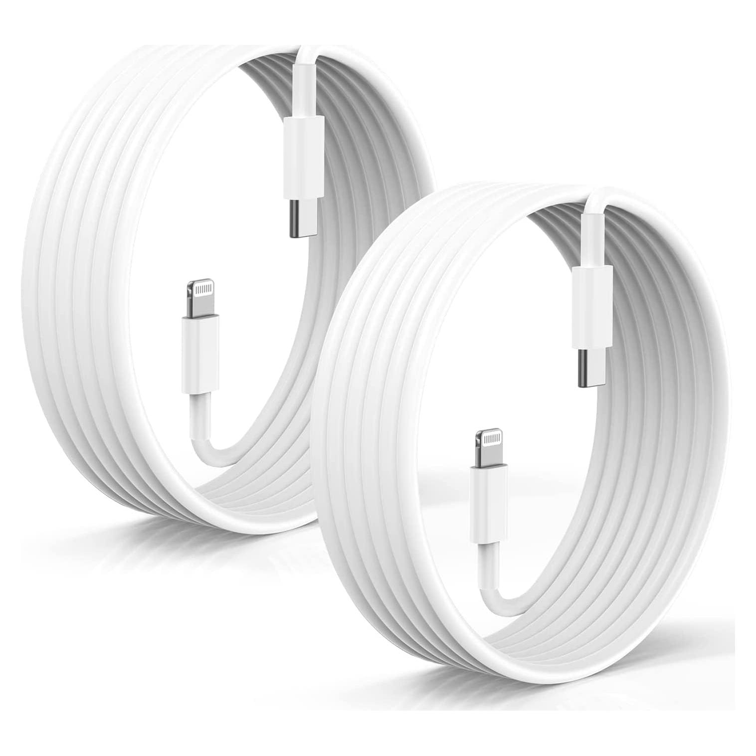 Paquete de 2 Cables de Carga Rápida USB-C a Lightning 3m Citelect