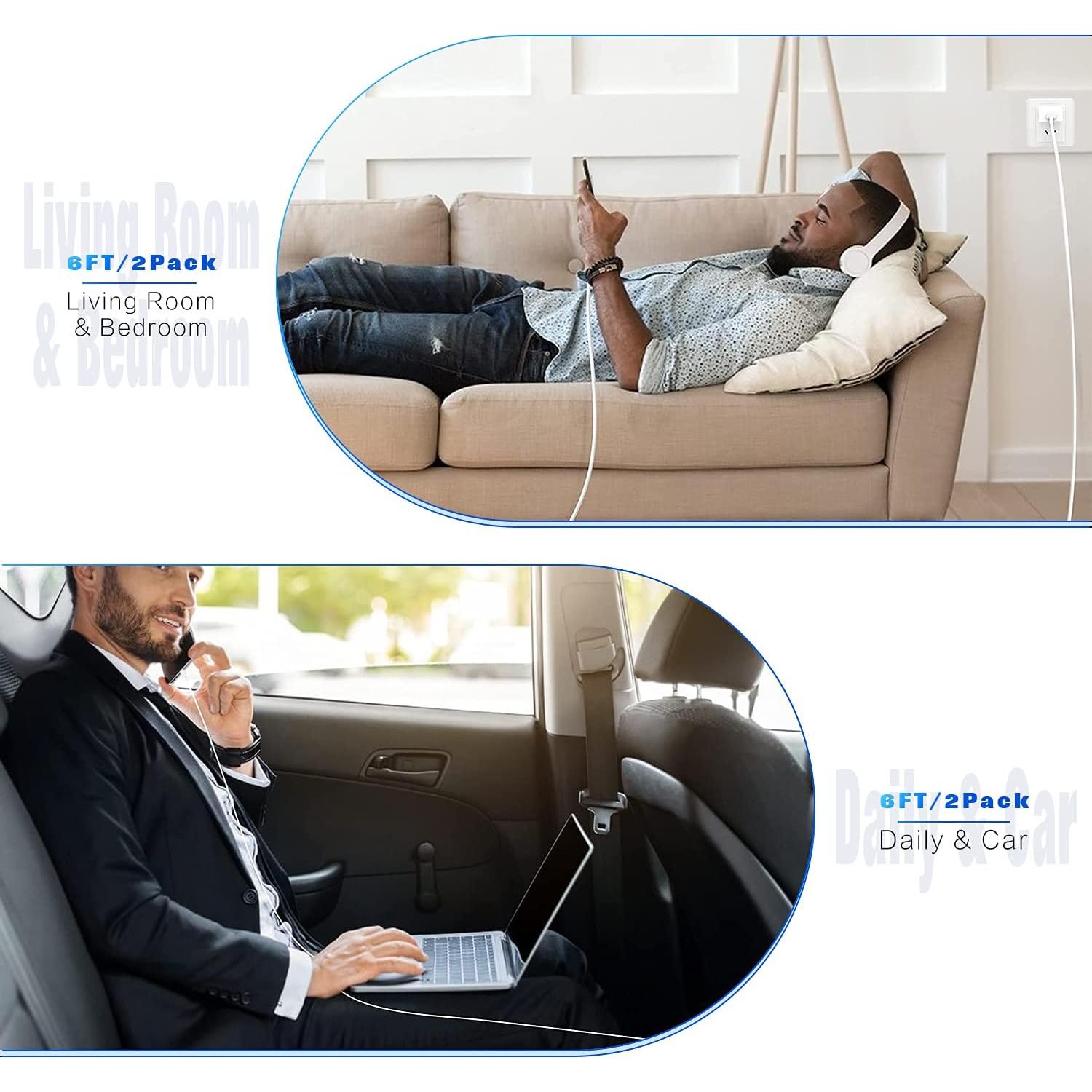 Cable de Carga Lightning Hi-Mobiler 2m MFi para iPhone y iPad