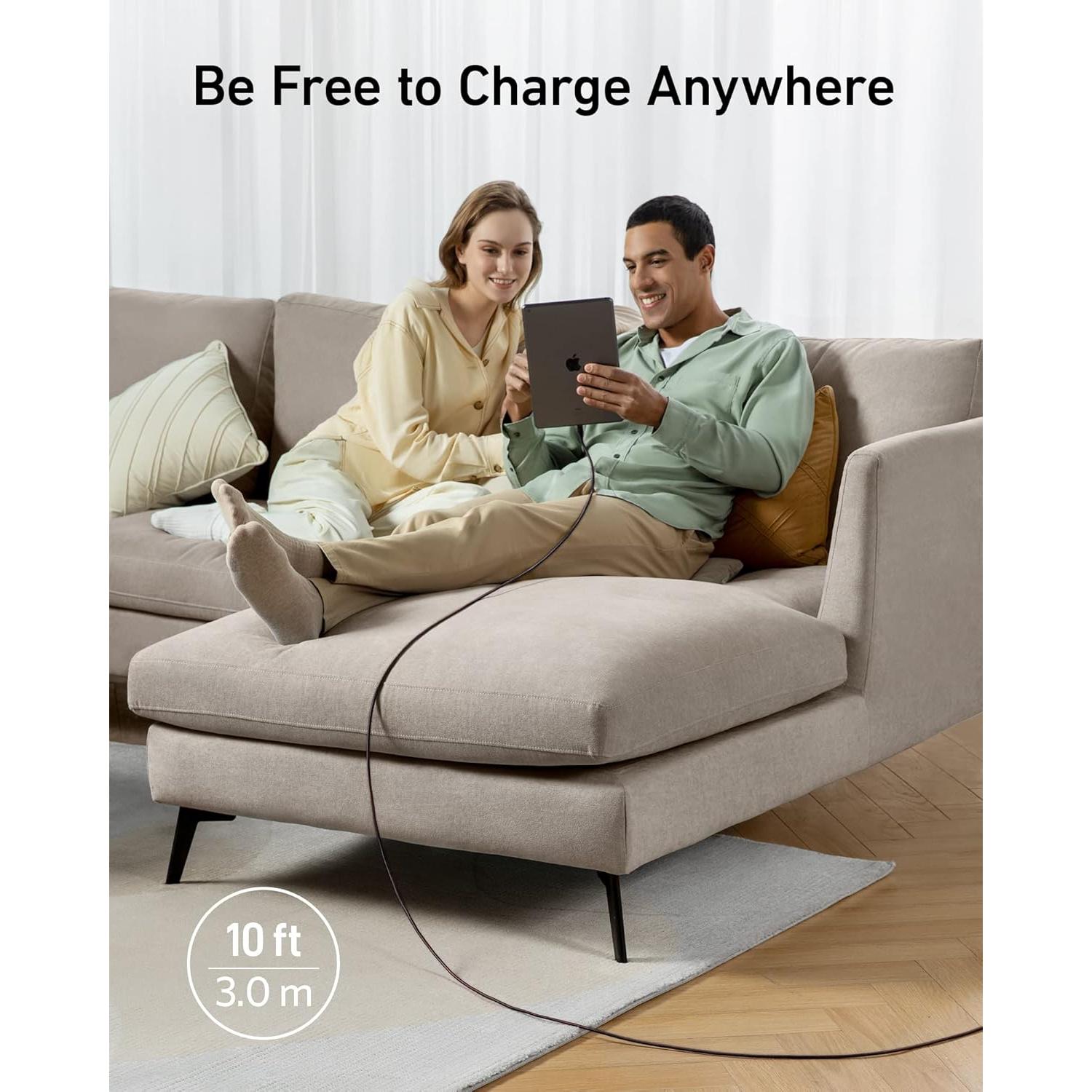 Cable Lightning Anker Powerline+ II 3.05 m Nylon MFi