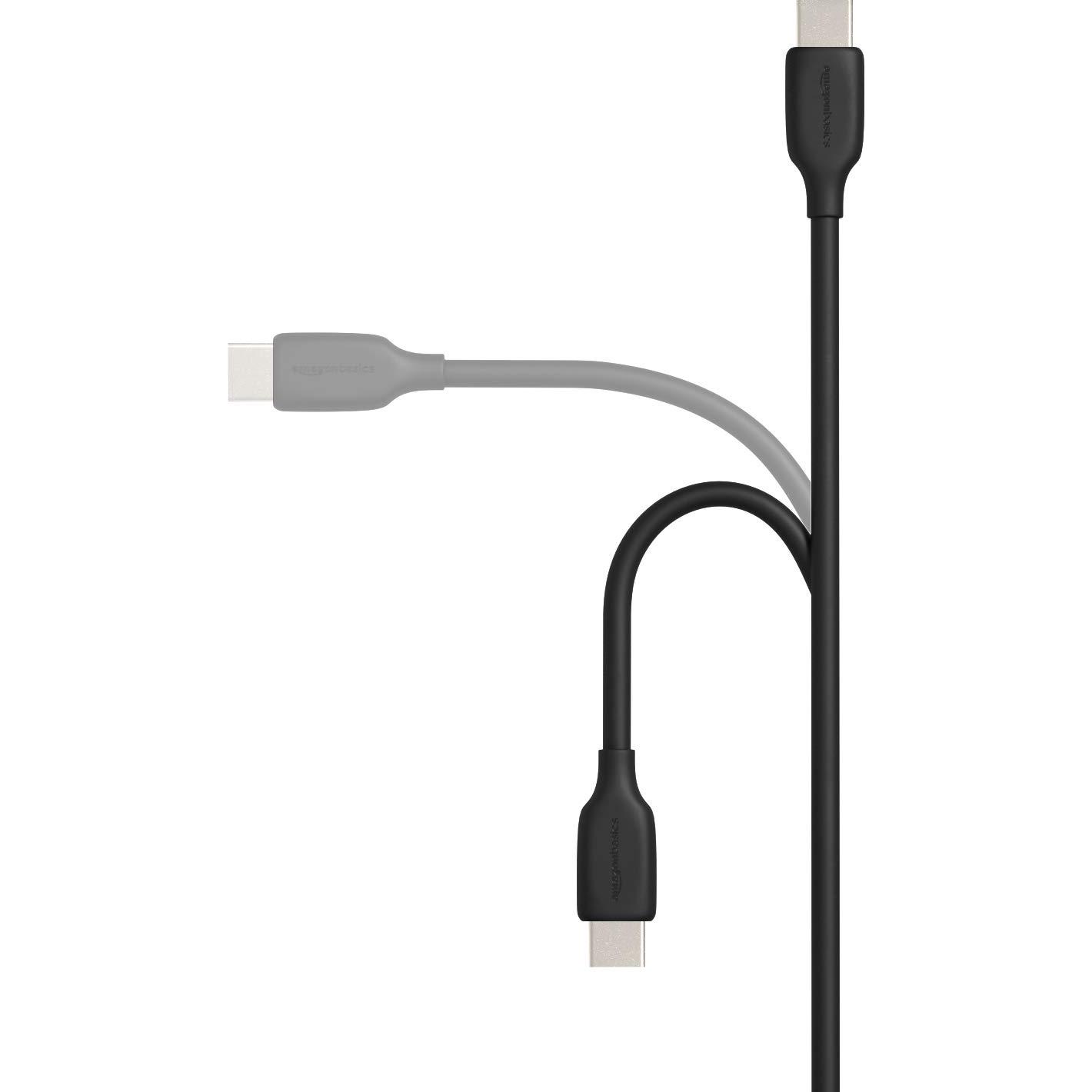 Cable de Carga Rápida USB-C a USB-A Amazon Basics 3.05m Negro
