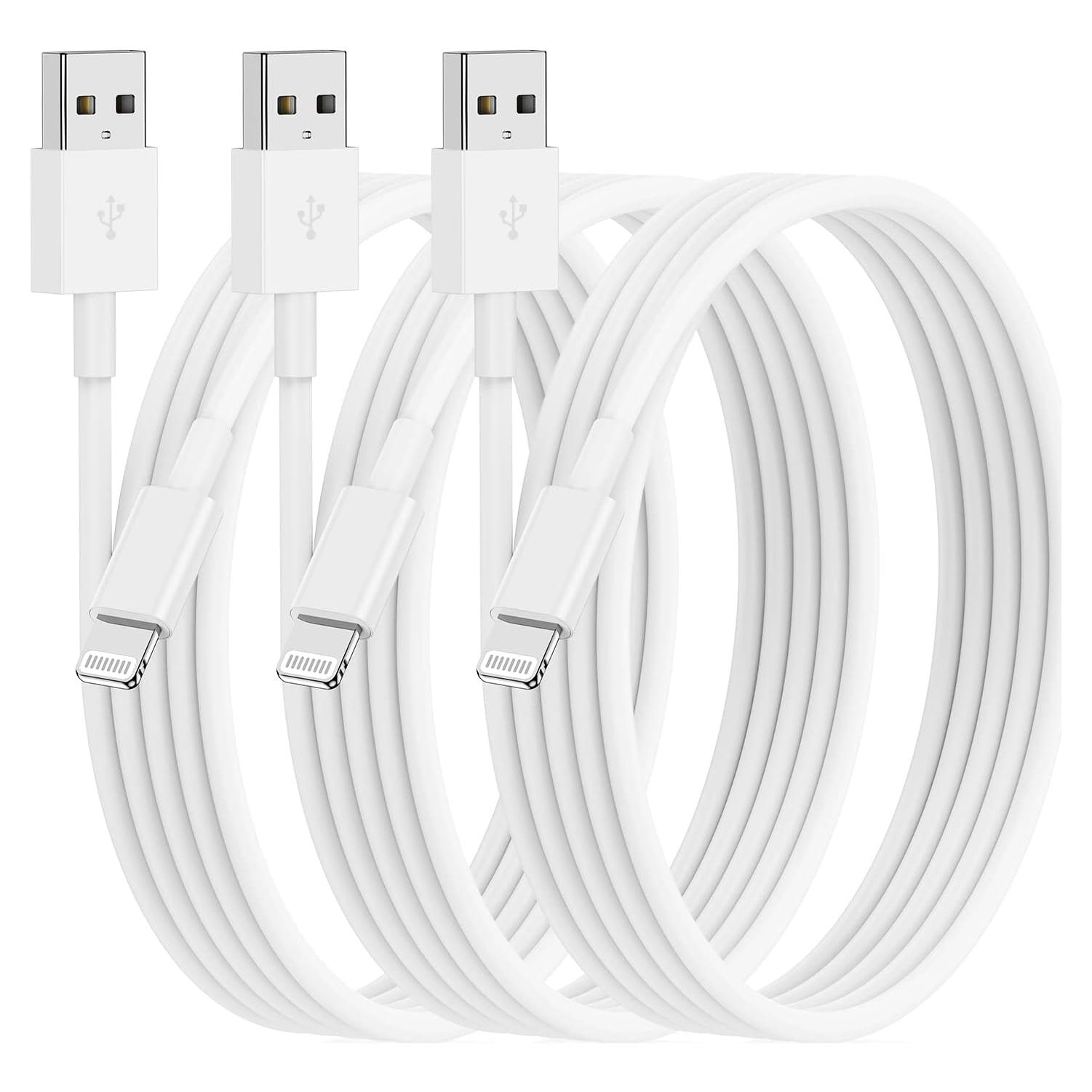 Cable de Carga USB A a Lightning Citelect 3m MFi para iPhone