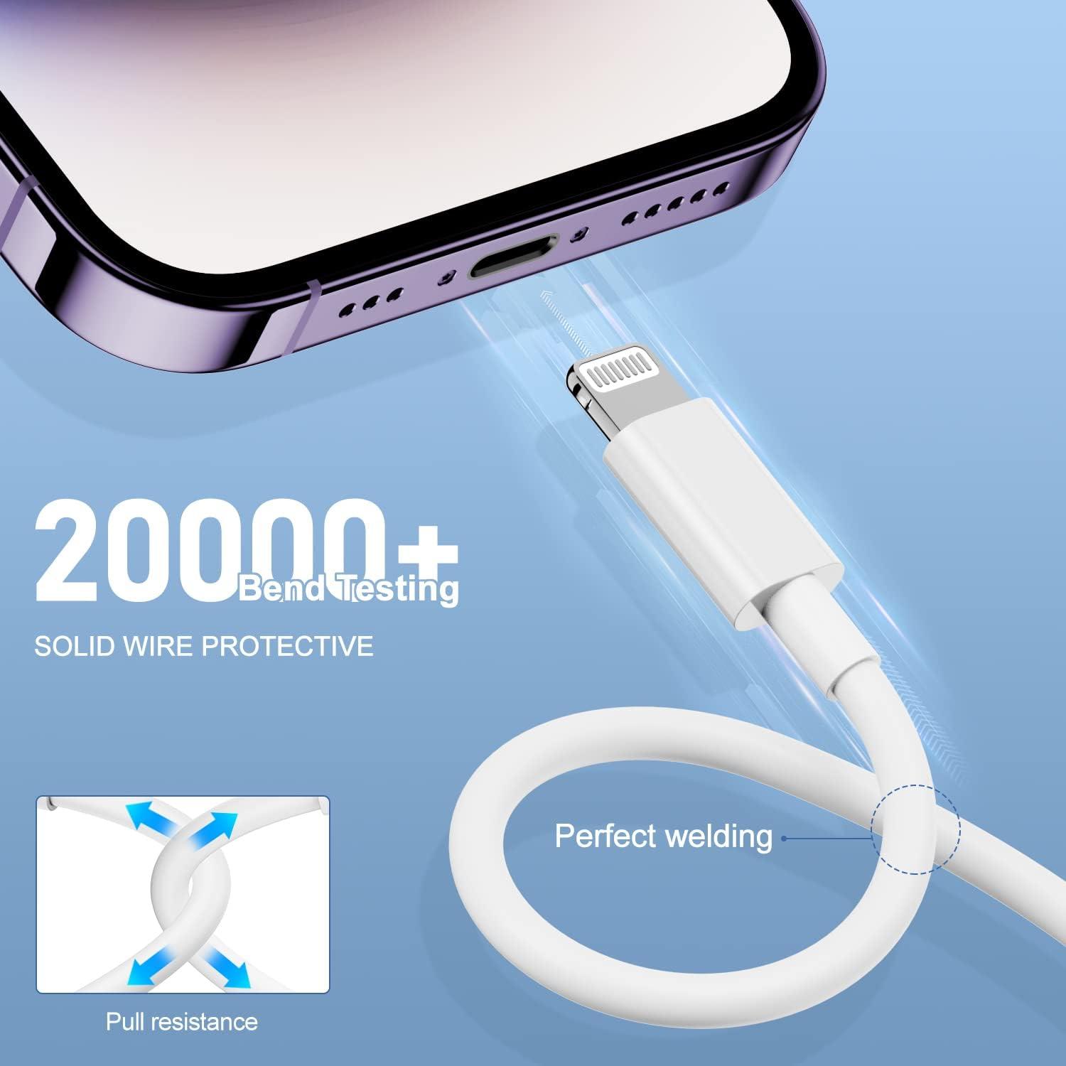 Cable de Carga USB A a Lightning Citelect 3m MFi para iPhone