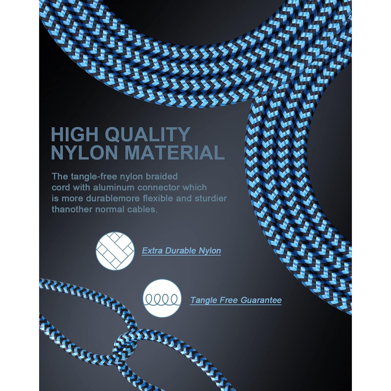 Cable USB A a Lightning 0.91m 2Pack Haoano Carga Rápida