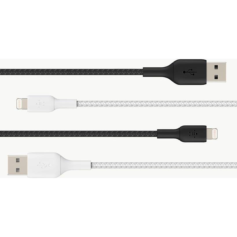 Cable Lightning trenzado Belkin BoostCharge 2M MFi Blanco