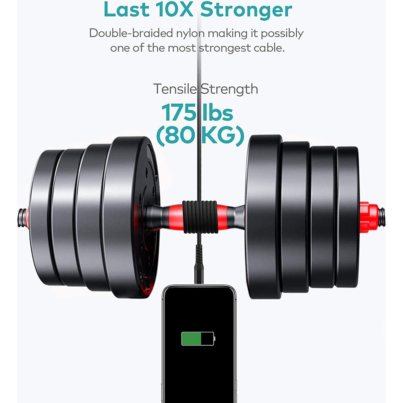 Cargador Lightning 1.83m MFi Apple Azul - SMALLElectric