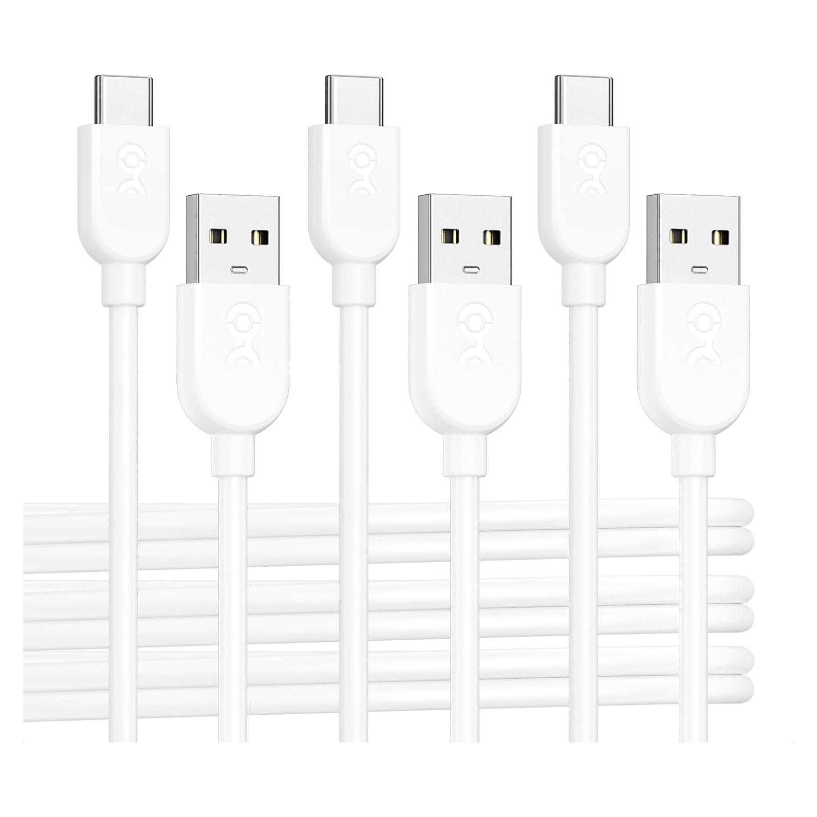 Cable USB A a C 1.83m Cable Matters 3-Pack Blanco 15W