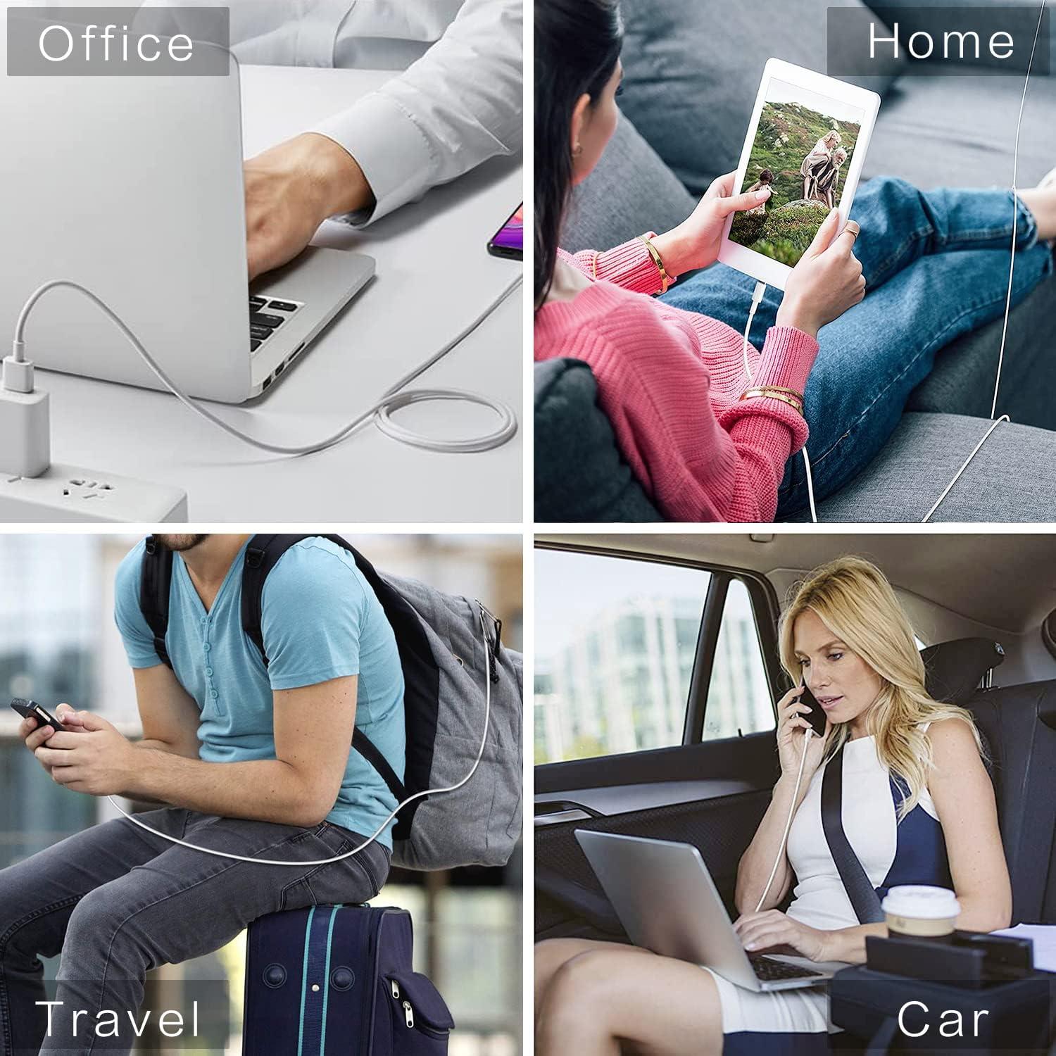 Cable de carga rápida Lightning DFLASH 3 Unidades 3FT MFi