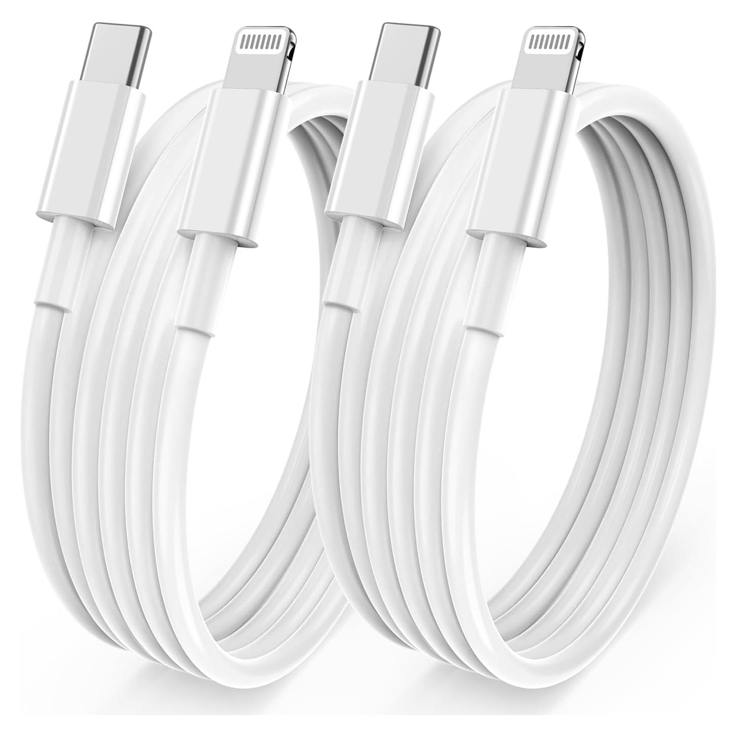 Cable de Carga Rápida USB C a Lightning Cionum 2Pack 1.83m