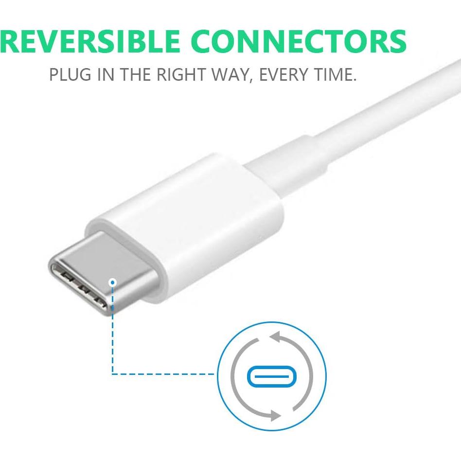 Paquete de 3 Cables USB C 2M HONGPING para iPad y Samsung