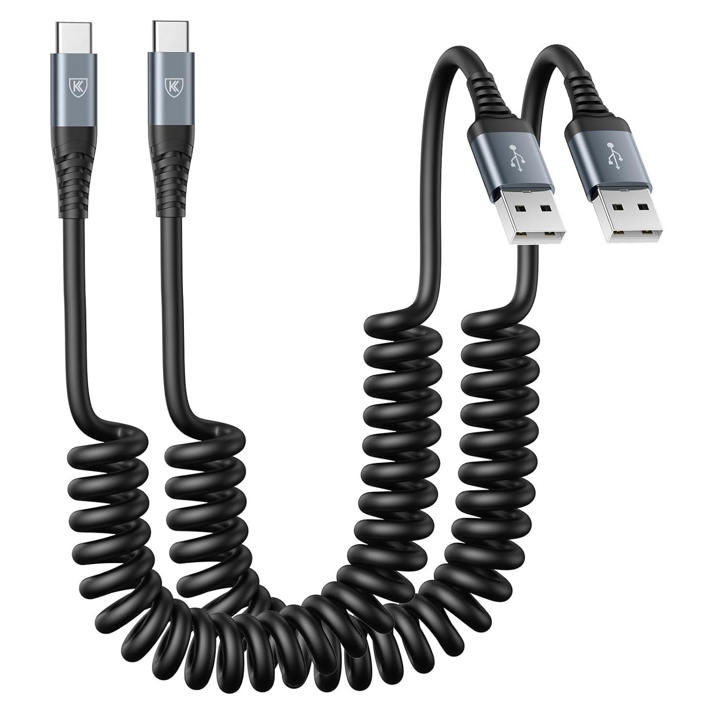 Cable de Carga Rápida USB Tipo C KIYODA 0.91m 2-Pack