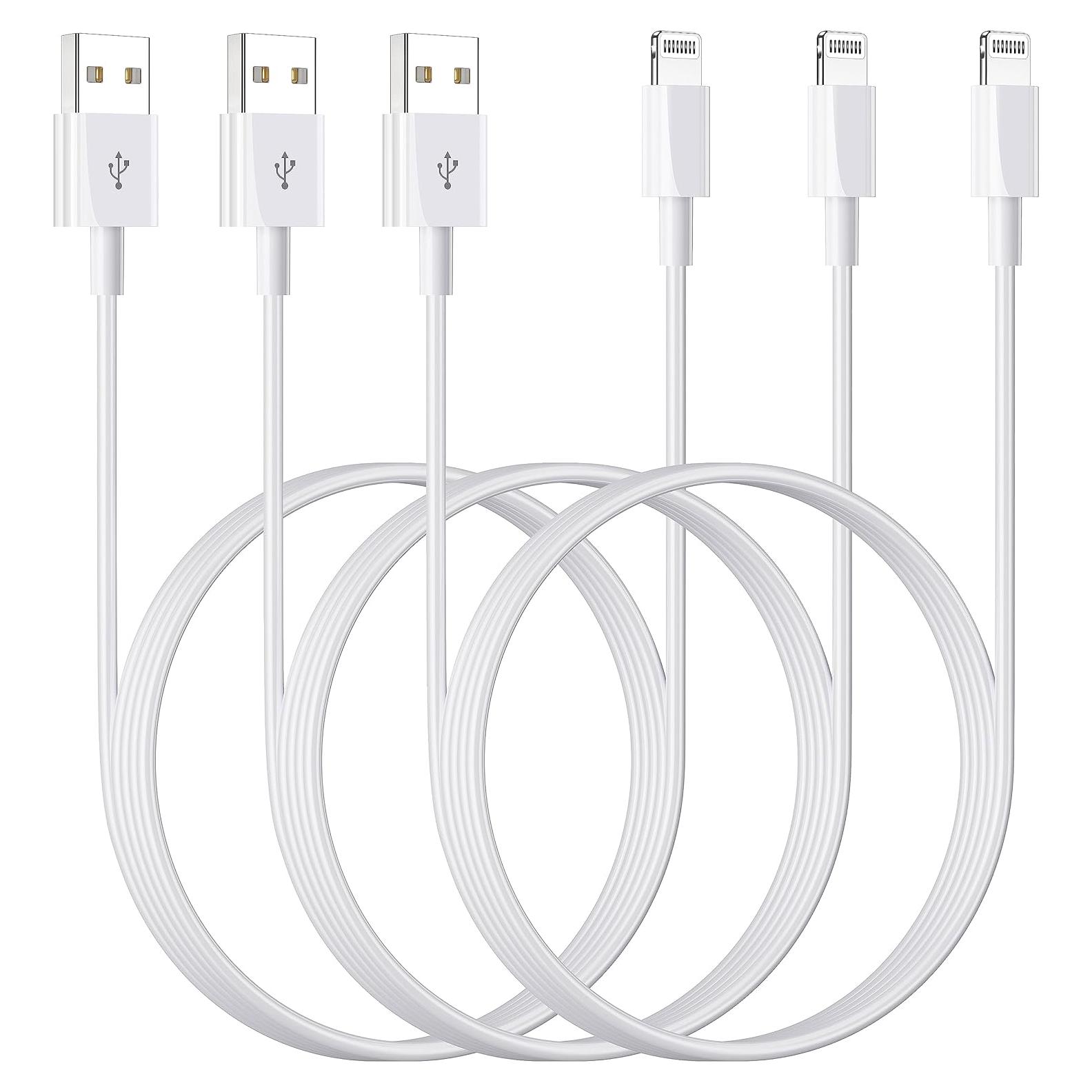 Cable de Carga USB a Lightning AICHUA 3ft MFi Certificado